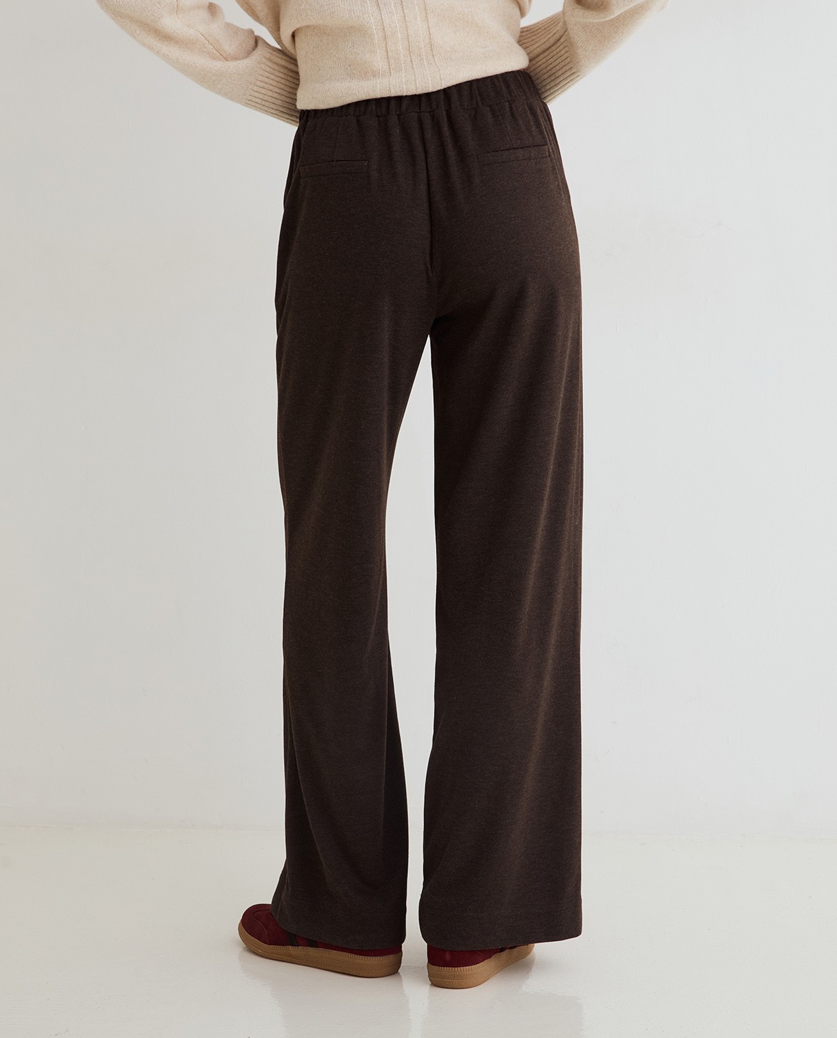 WIDE-LEG KNIT TROUSERS