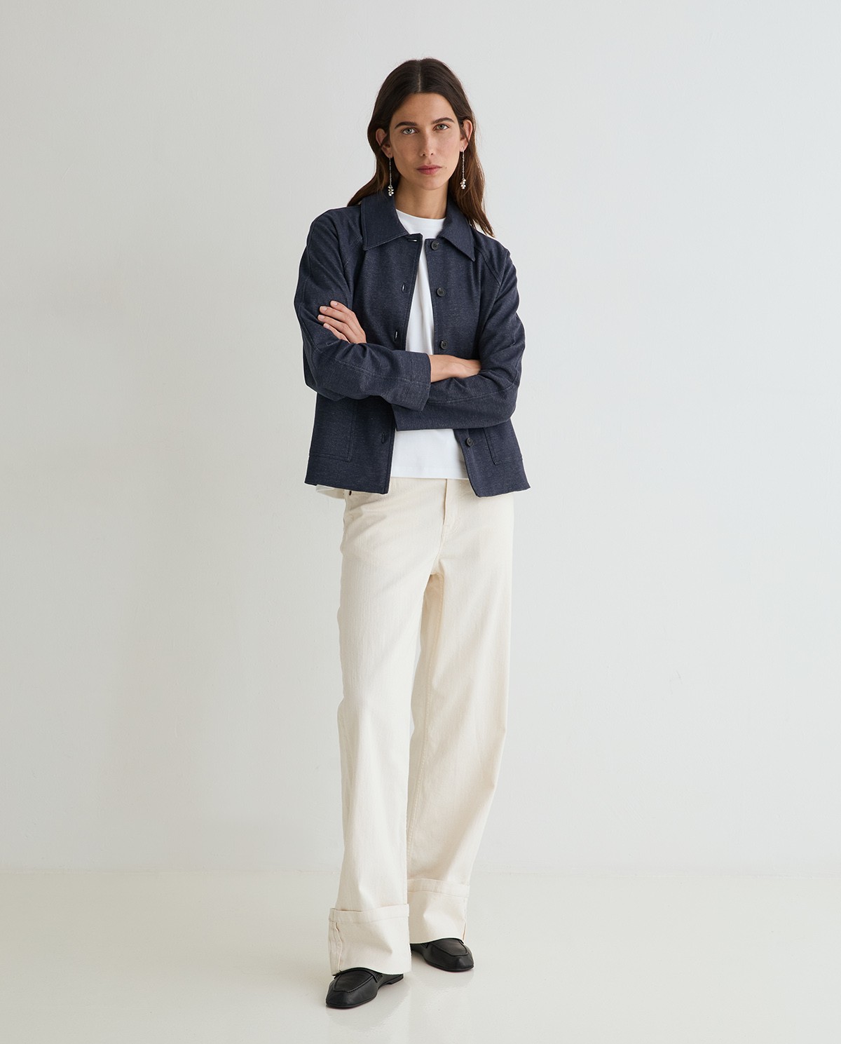 CHAQUETA CORTA DENIM