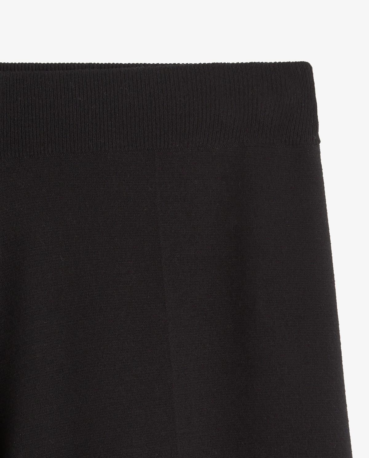 Pantalones de punto rectos negros 6
