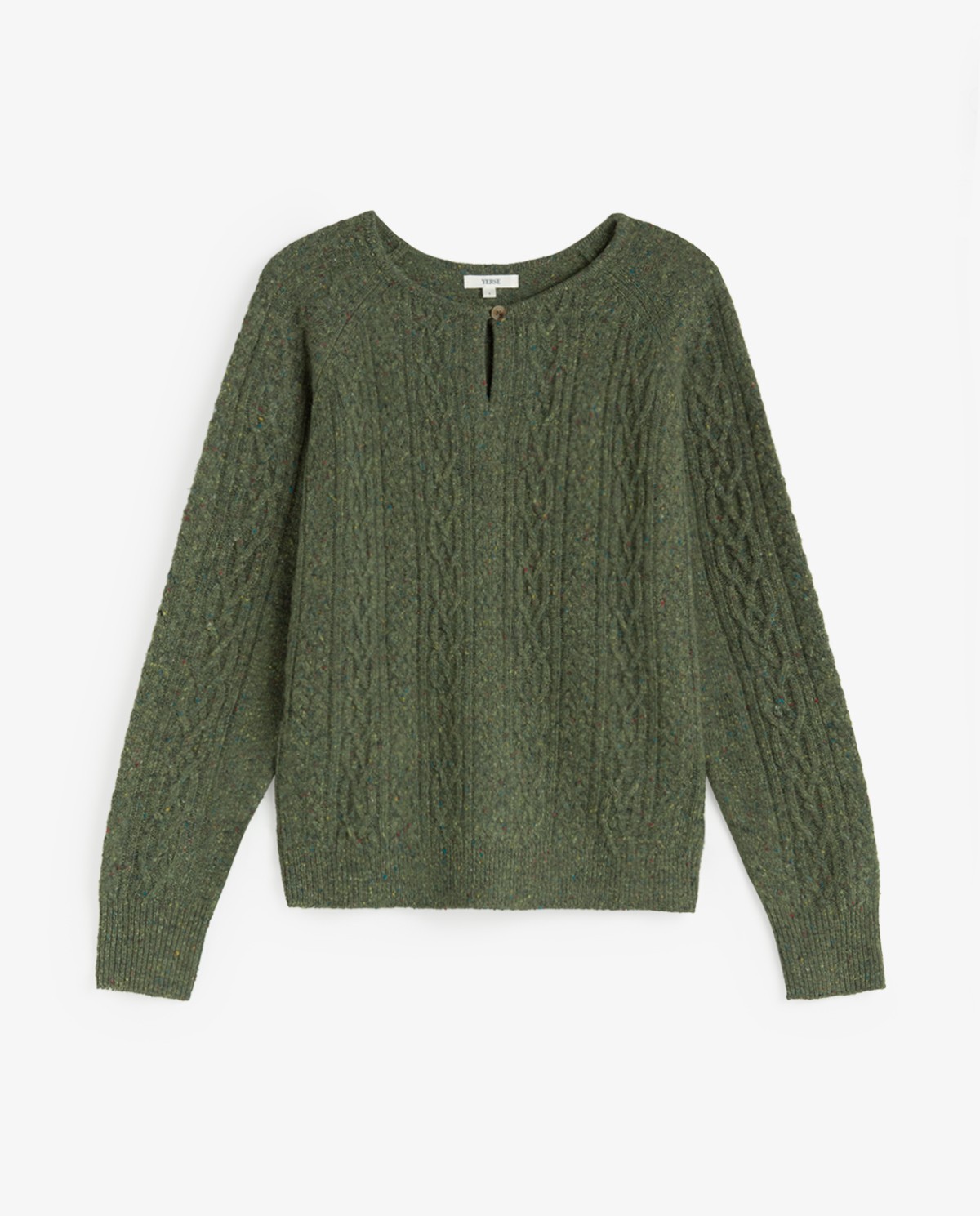 Jersey tweed trenzado verde 5