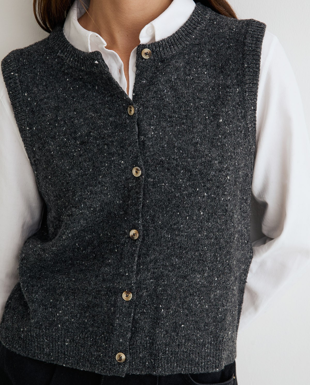GILET EN TWEED