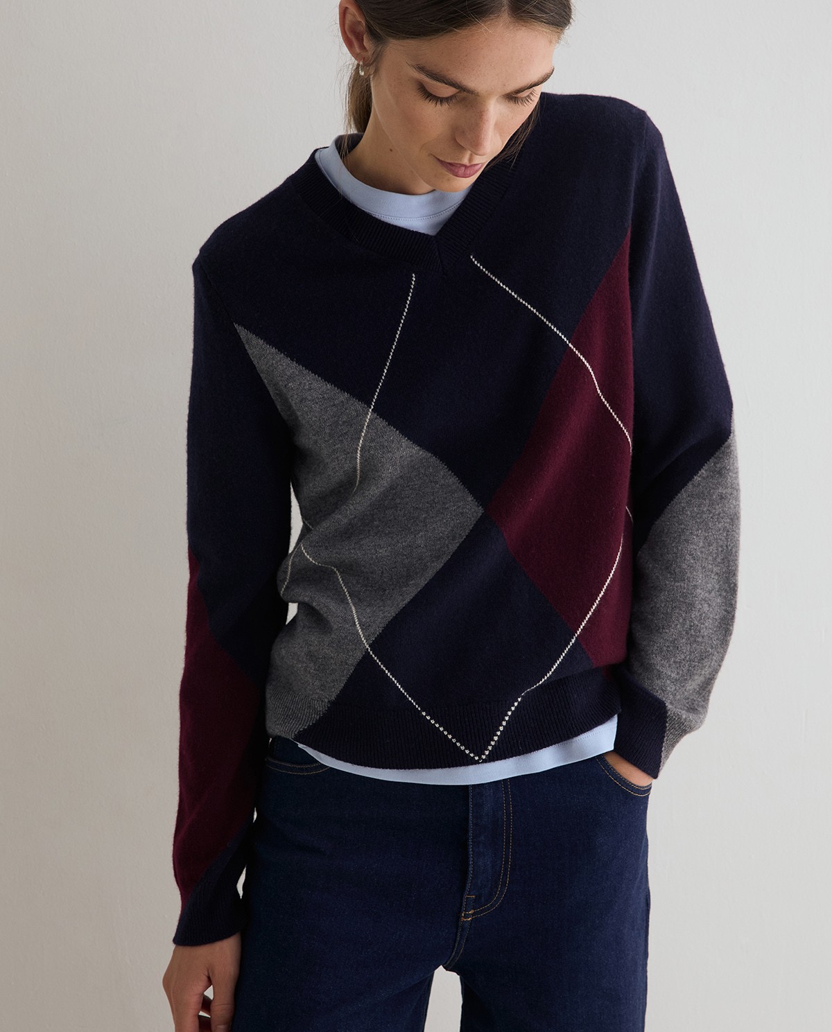 JERSEY DE PUNTO FINO ROMBOS