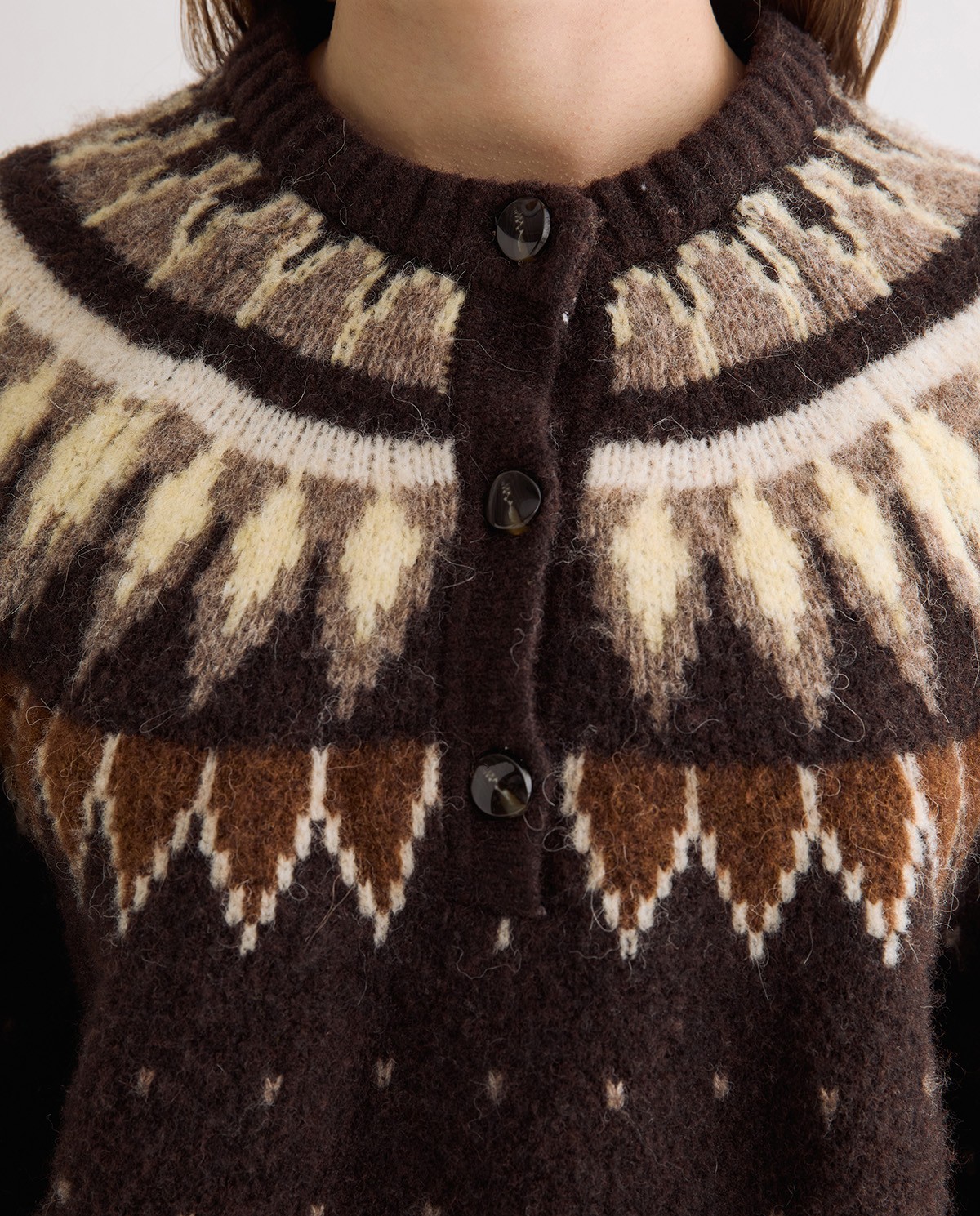 Jersey jacquard nórdico multicolor chocolate 3