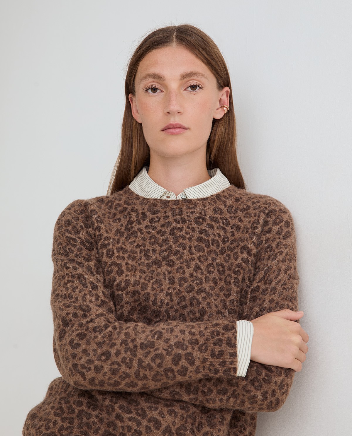 Jersey de punto animal print leopardo 1