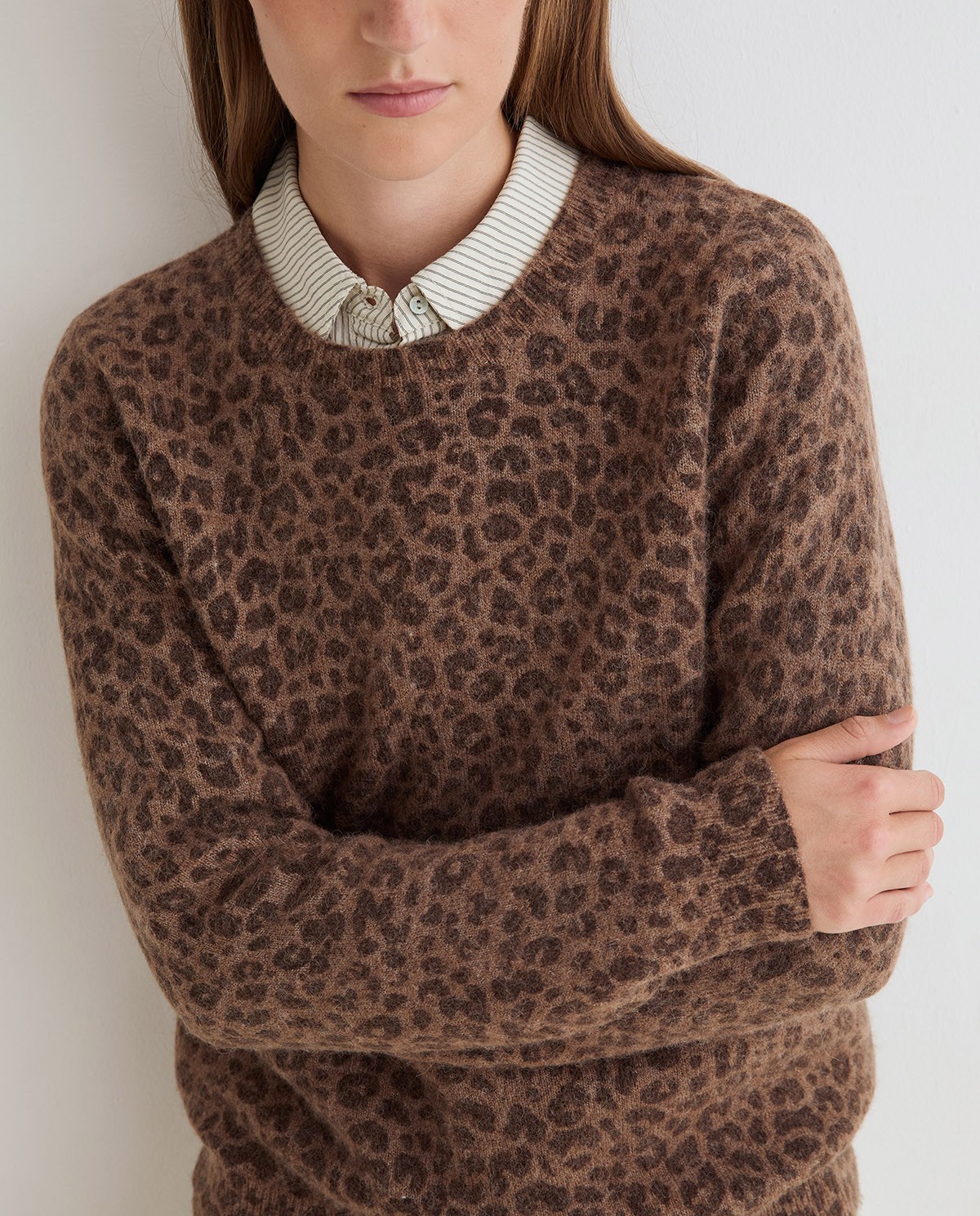 Jersey de punto animal print leopardo 2