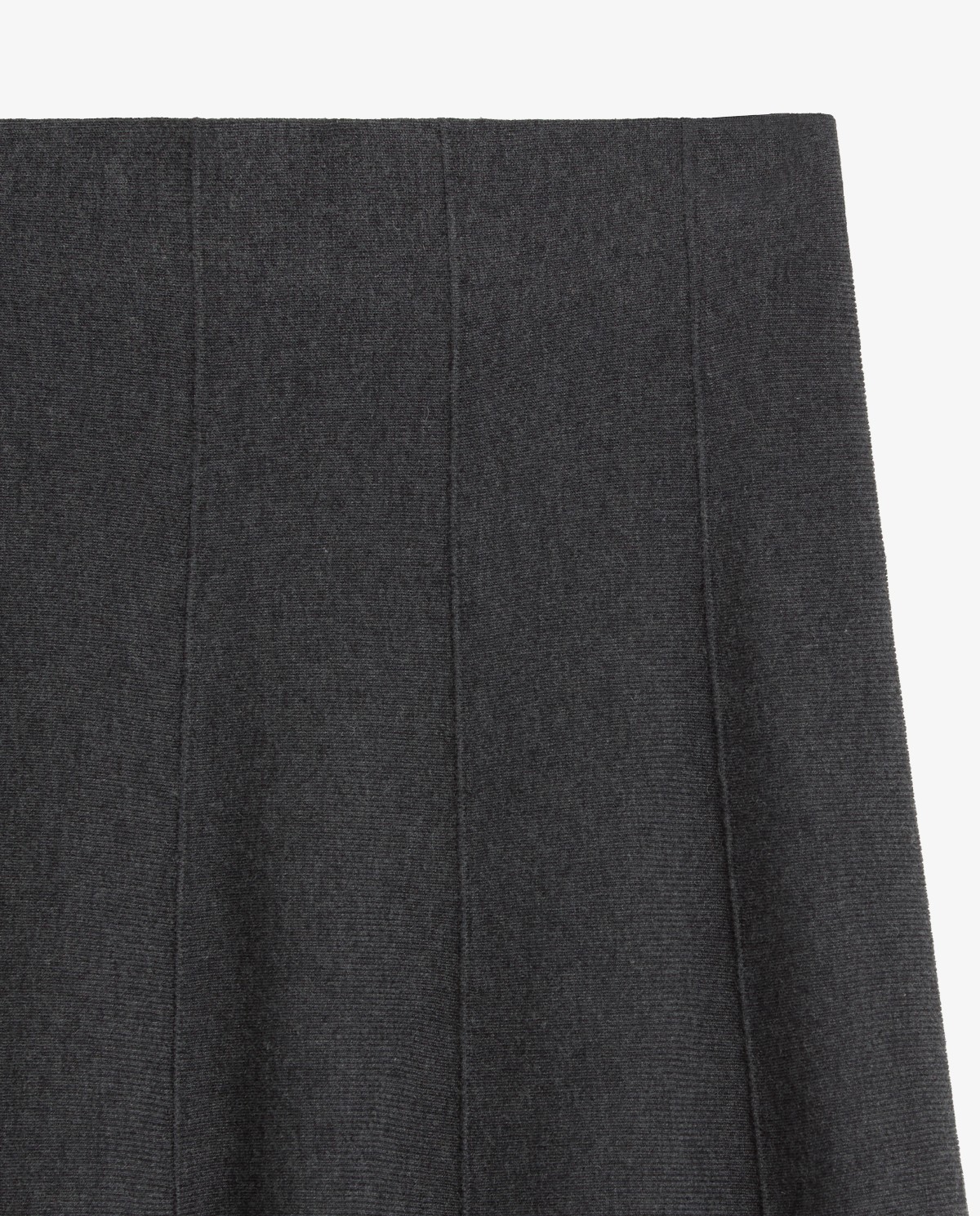 Falda midi de punto gris oscuro | YERSE 7