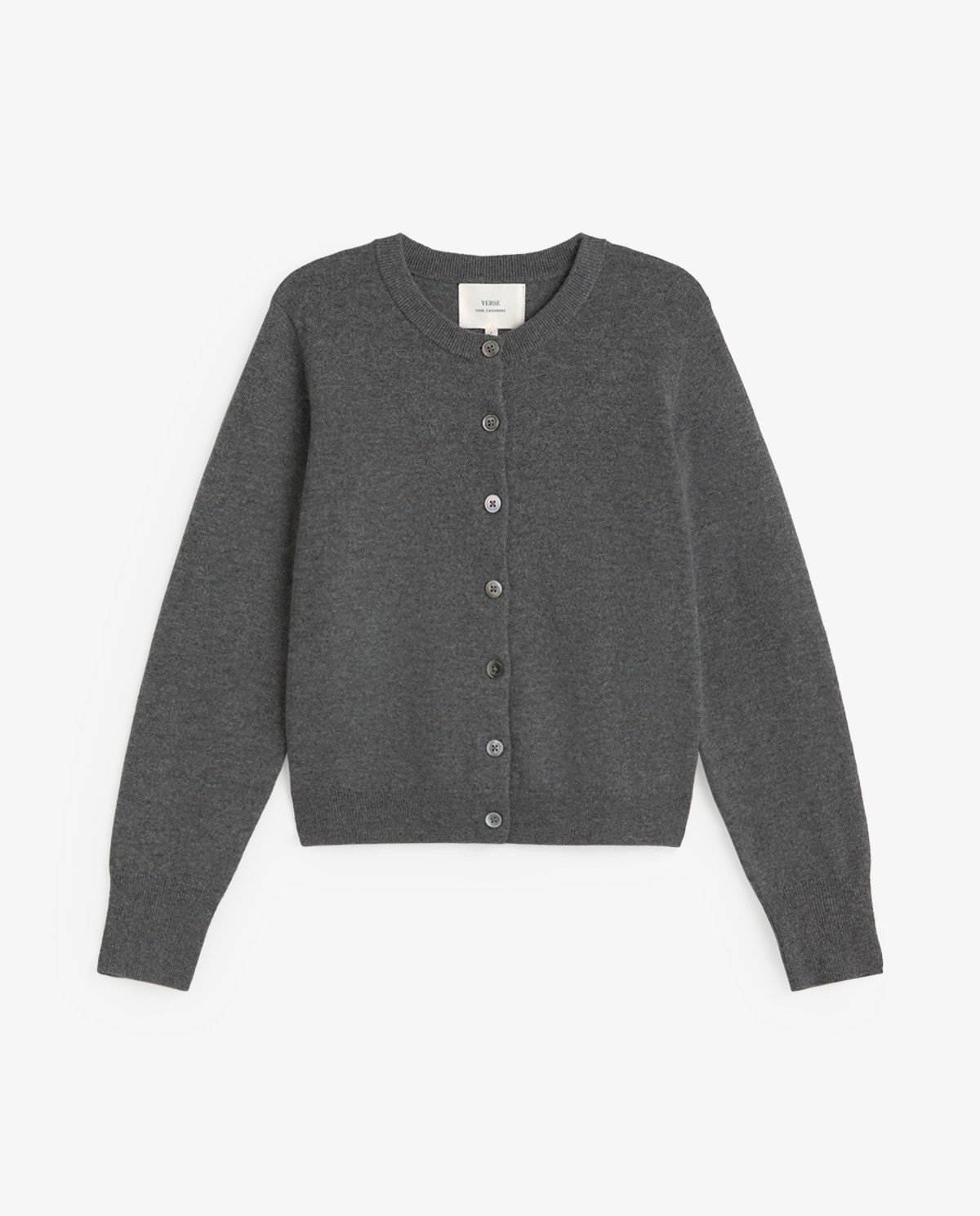 Cárdigan de cashmere gris 6
