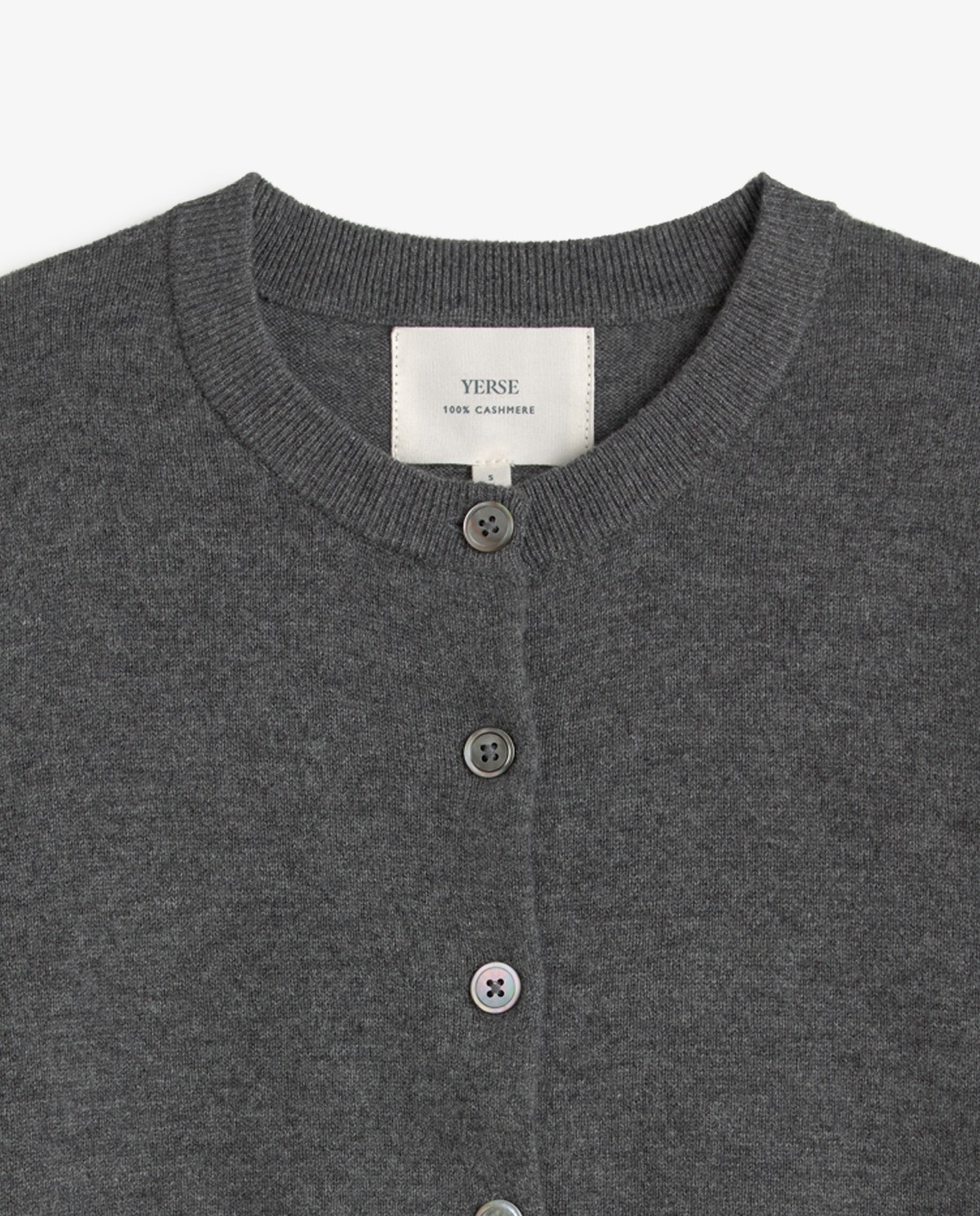 Cárdigan de cashmere gris 7