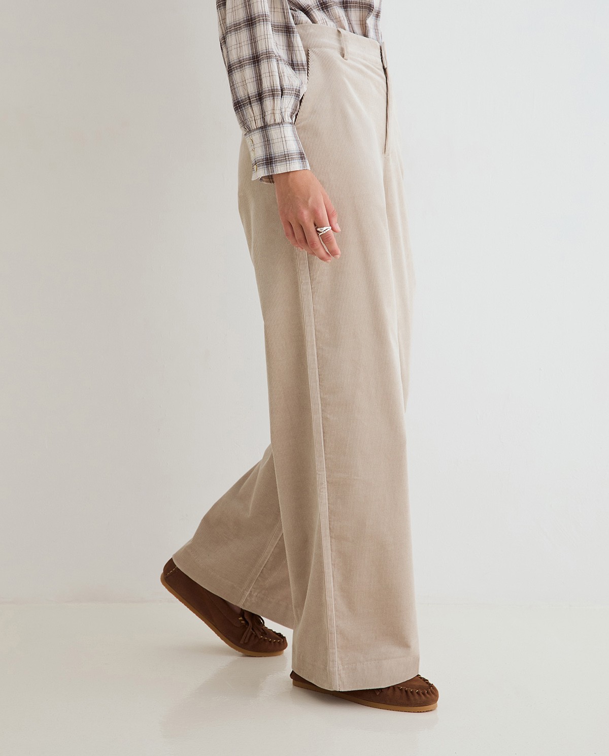 PANTALONES PANA WIDE LEG