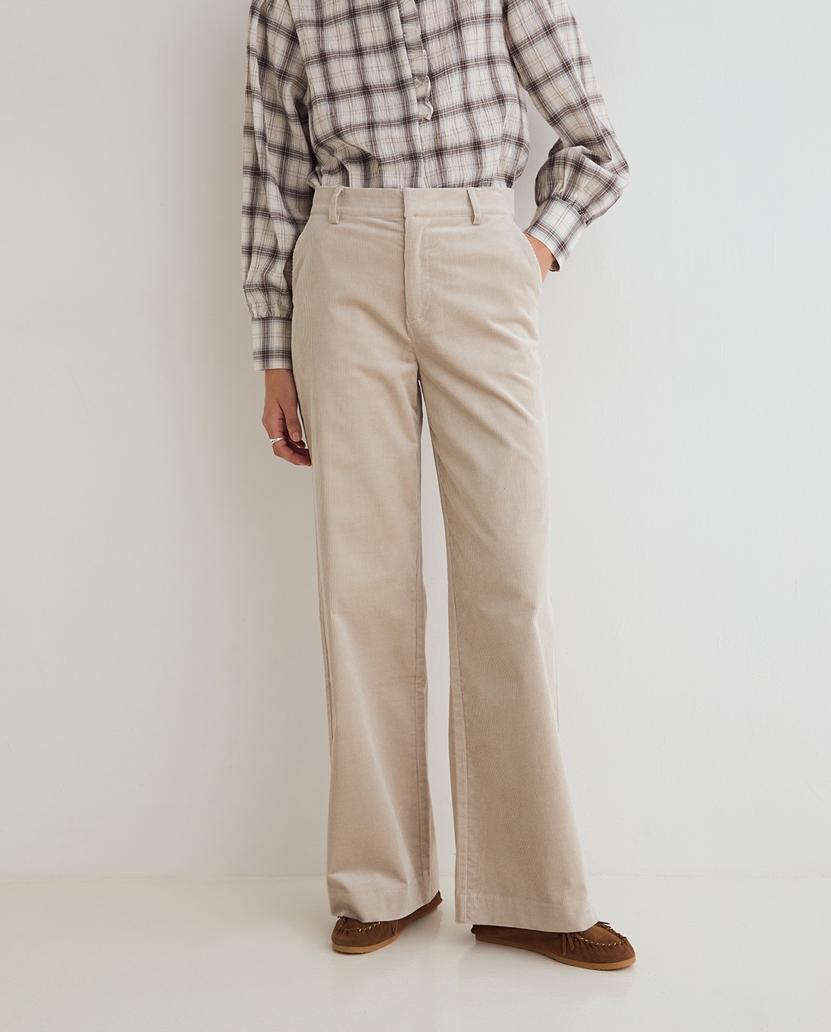 PANTALONES PANA WIDE LEG