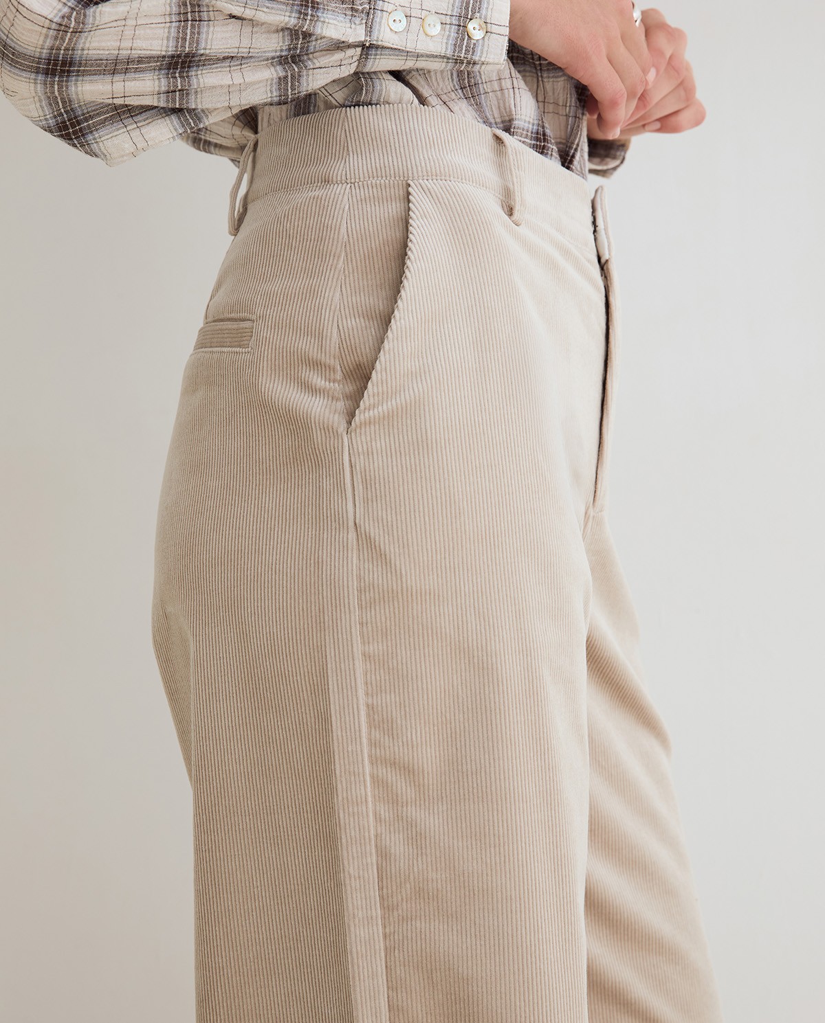 PANTALONES PANA WIDE LEG