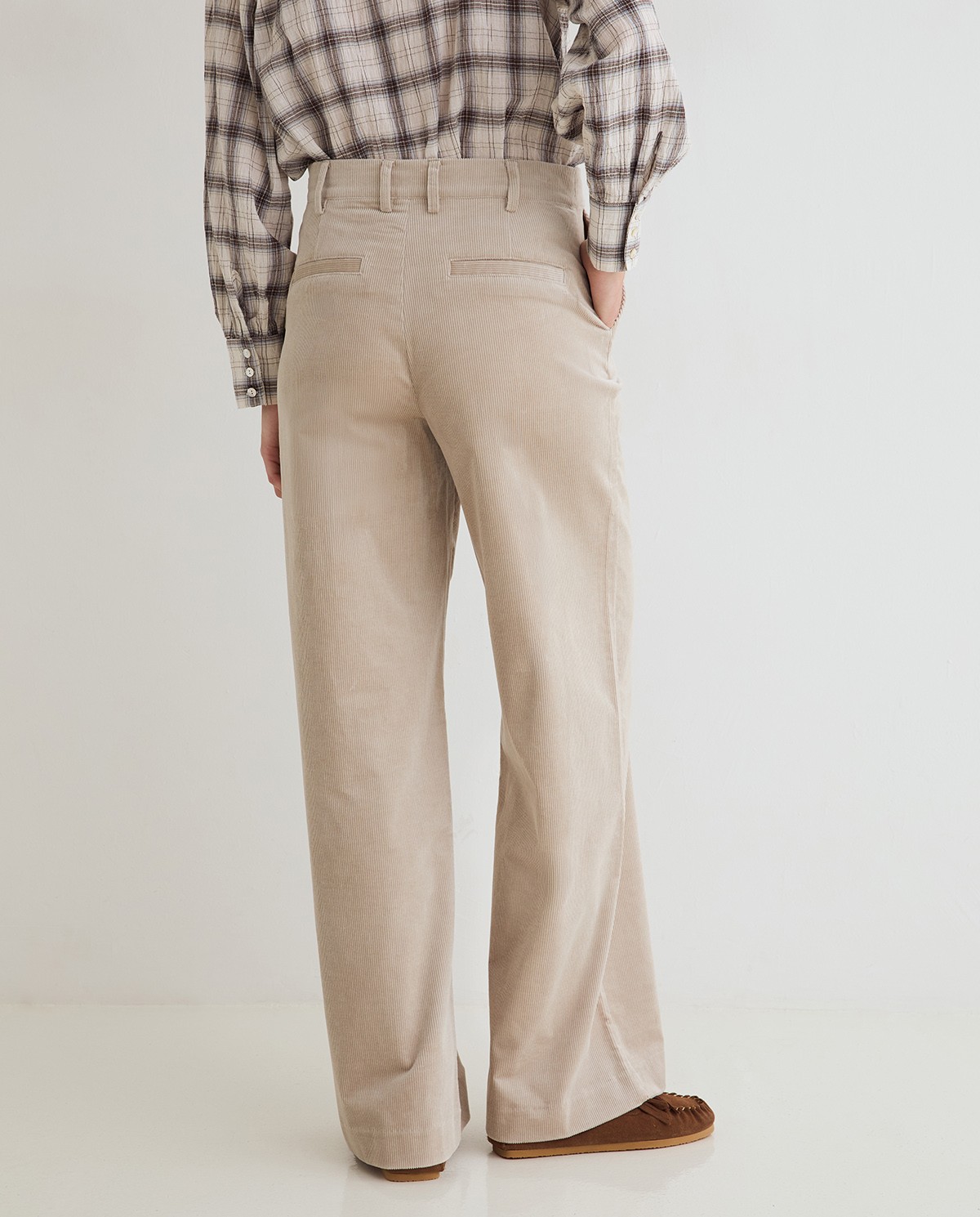 PANTALONES PANA WIDE LEG