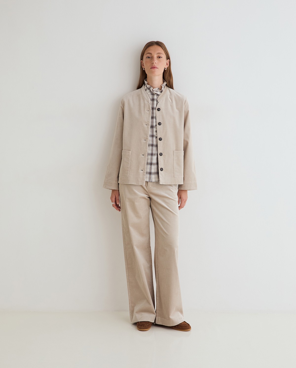 PANTALONES PANA WIDE LEG