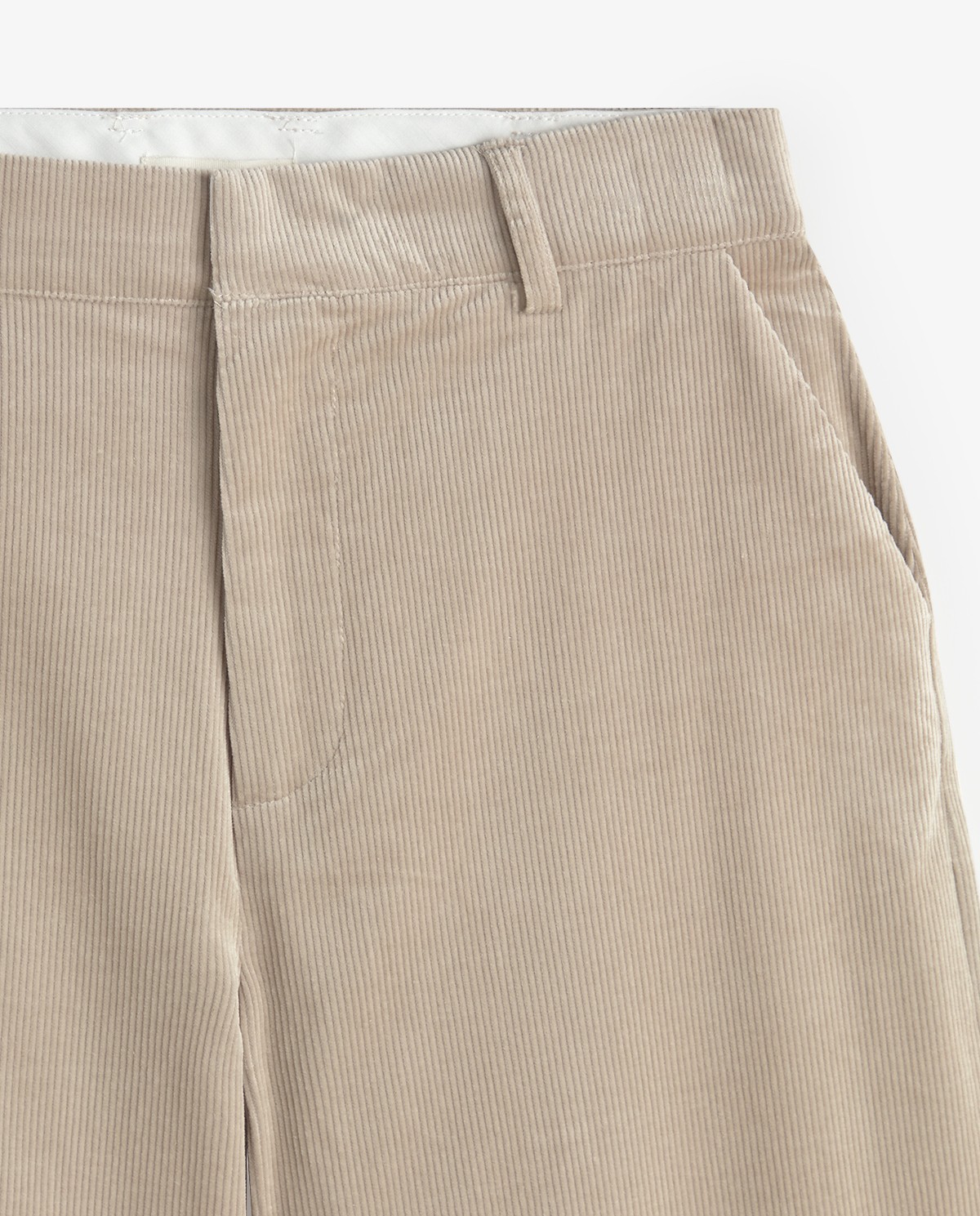 Pantalones de pana wide leg gris claro 8