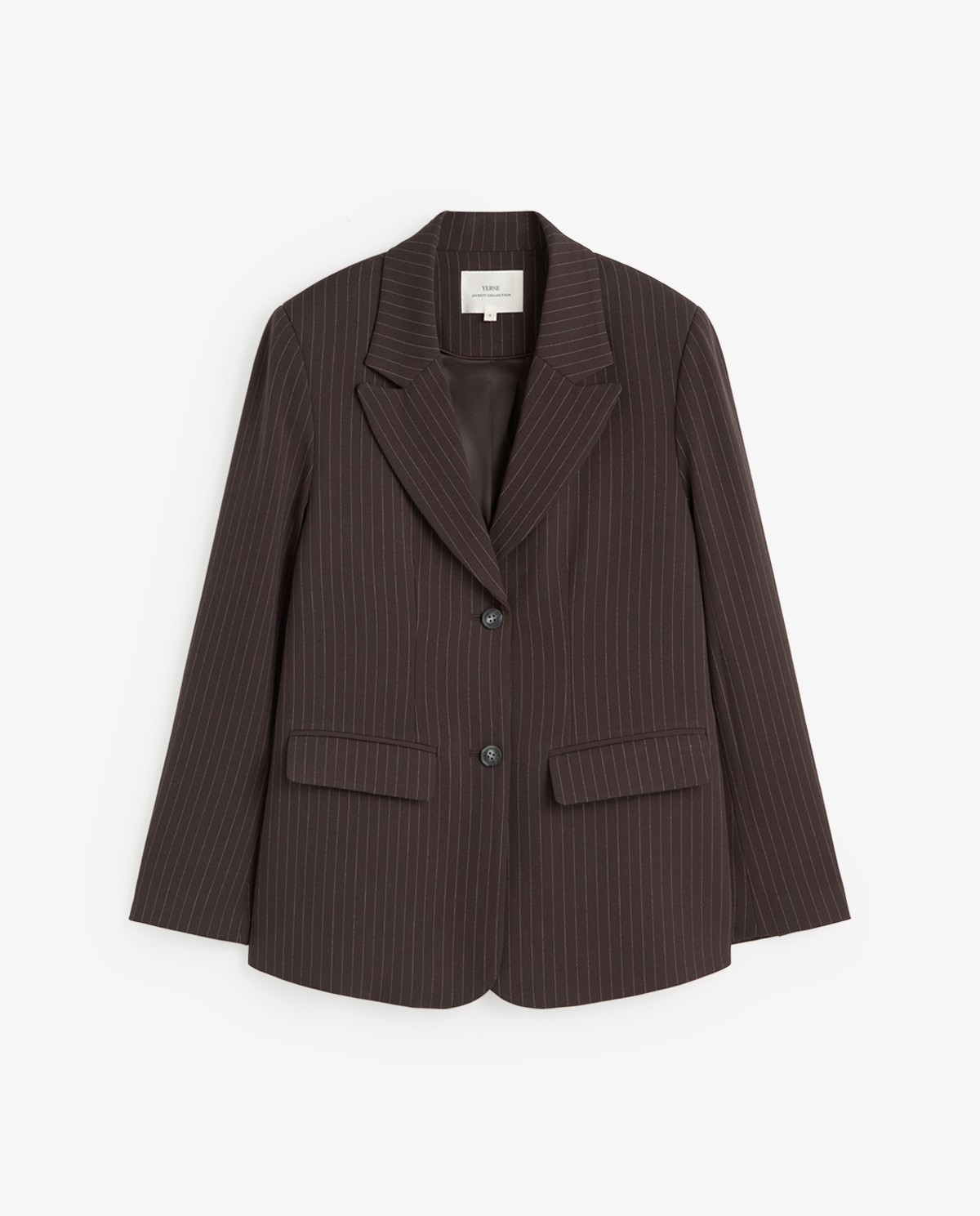 Americana de traje con raya diplomática, vista frontal con detalle del tejido jacquard 7