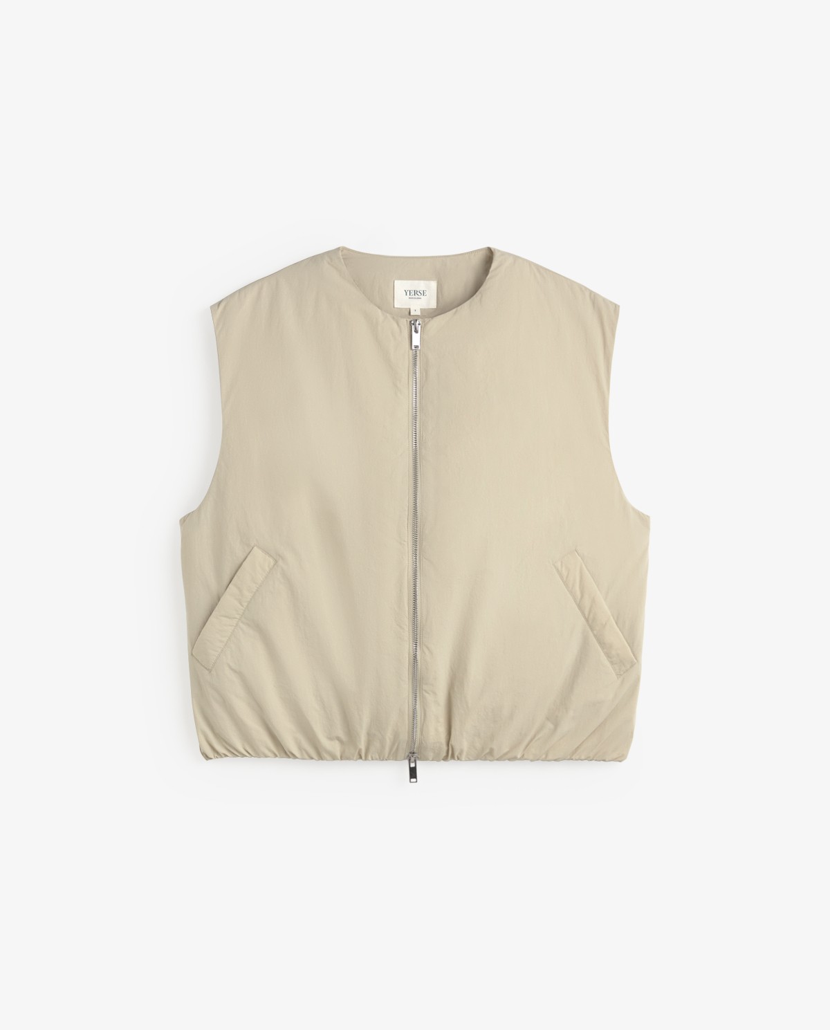Chaleco water repellent en color beige 5