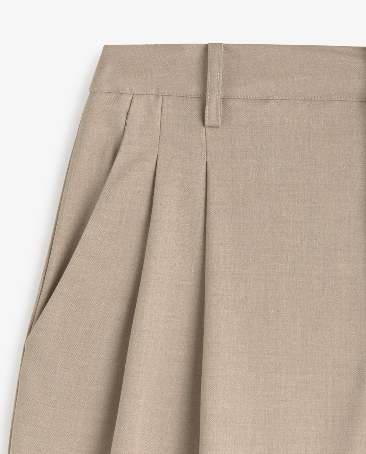 Pantalón de traje wide leg en beige 9