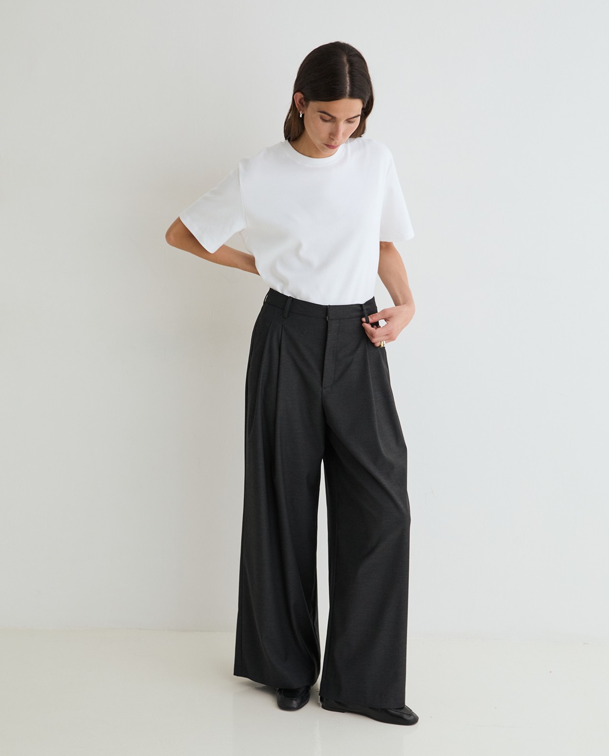 PANTALONES TRAJE ESTRUCTURA WIDE LEG