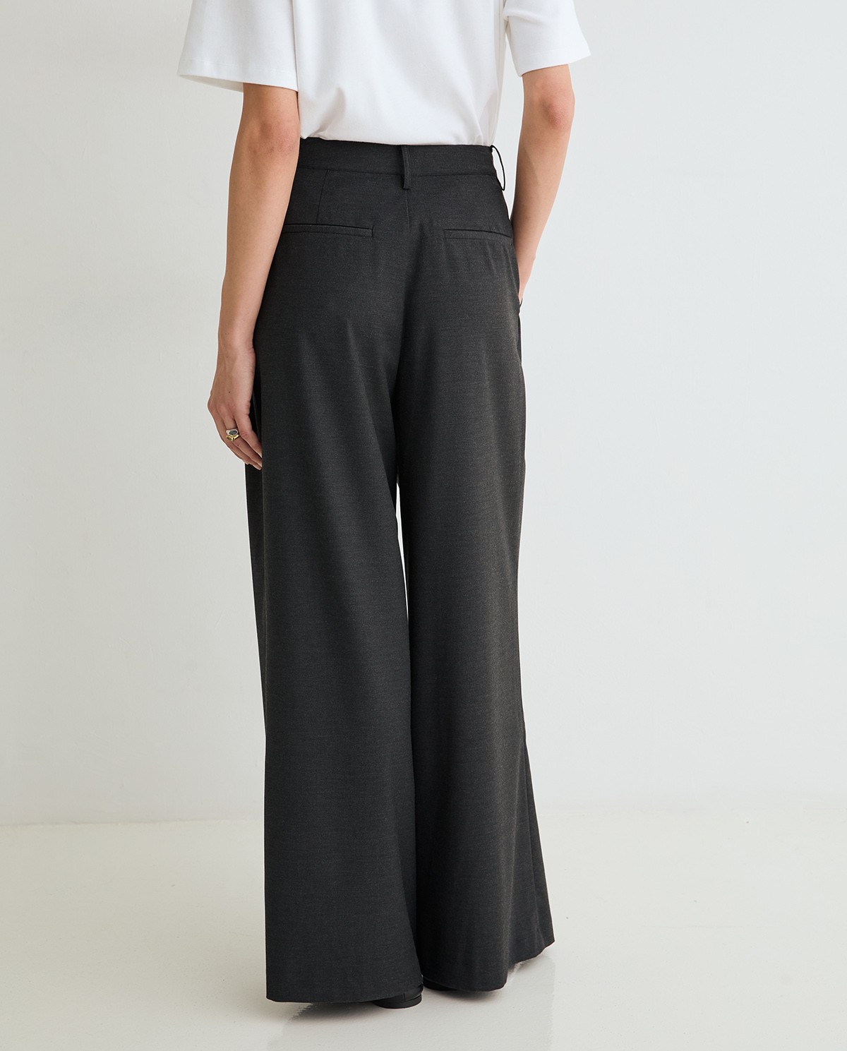 PANTALONES TRAJE ESTRUCTURA WIDE LEG