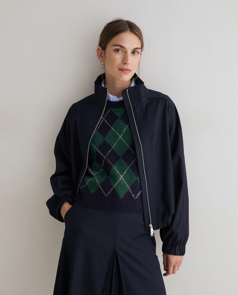 Bomber jacket in navy