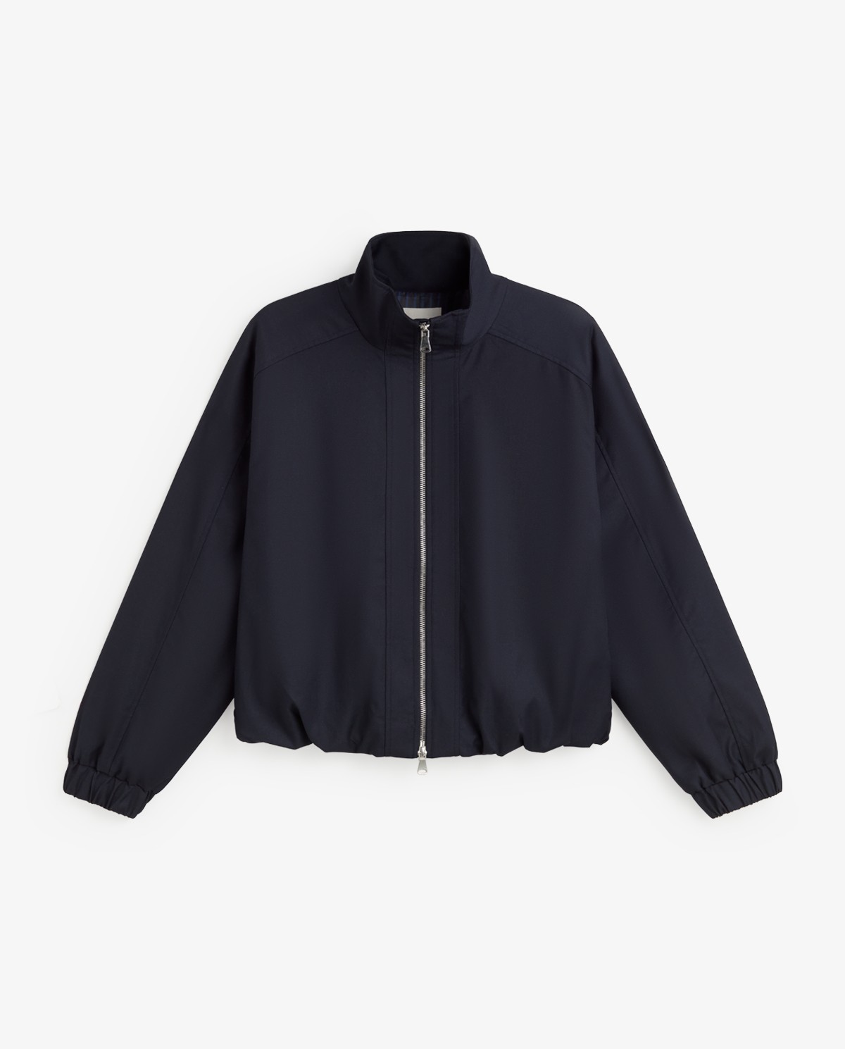 Chaqueta bomber en color azul marino 7
