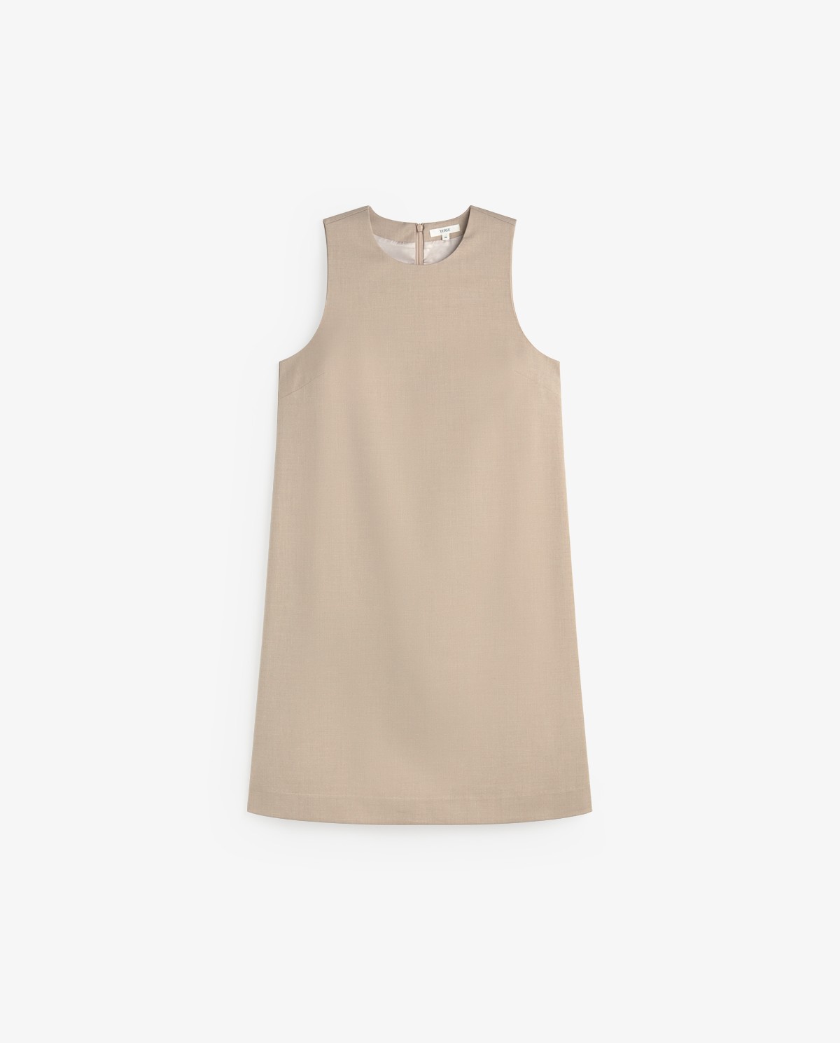 Vestido sin mangas en color beige 8