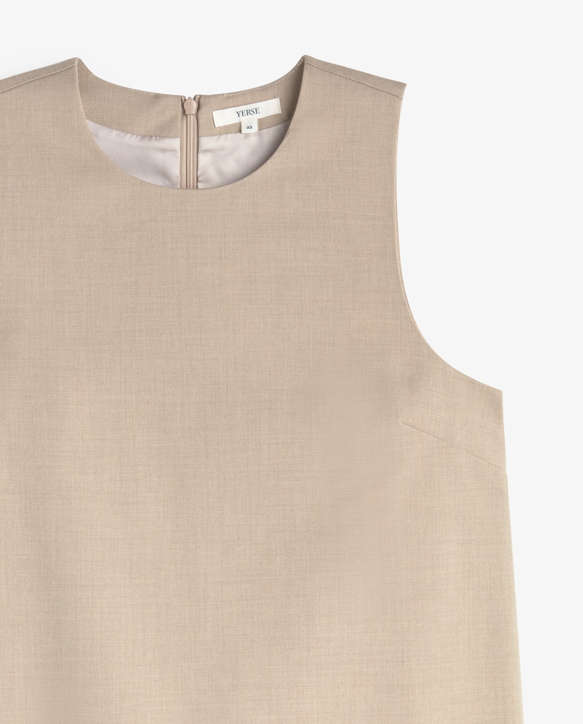 Vestido sin mangas en color beige 9