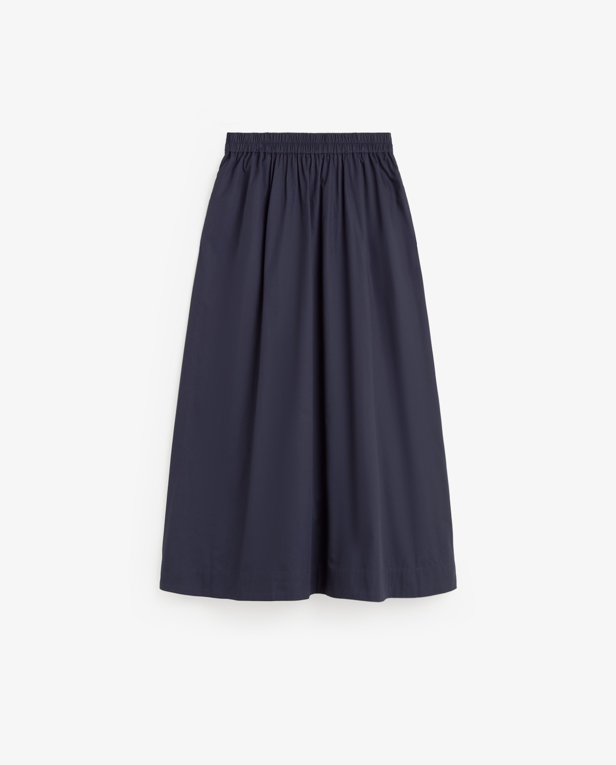 Falda popelin en color azul oscuro 7