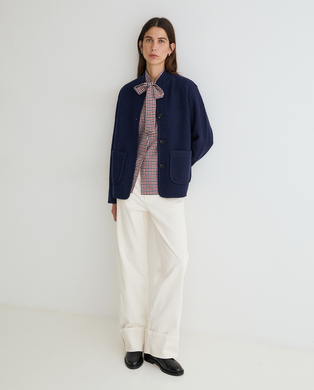 Vaquero wide leg en color crudo