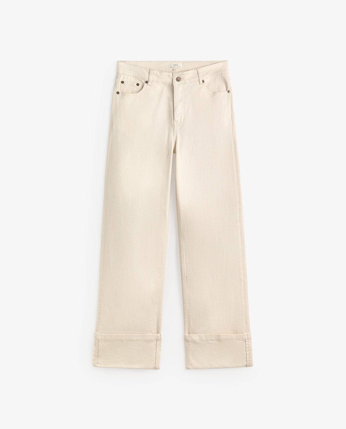 Vaquero wide leg en color crudo 7