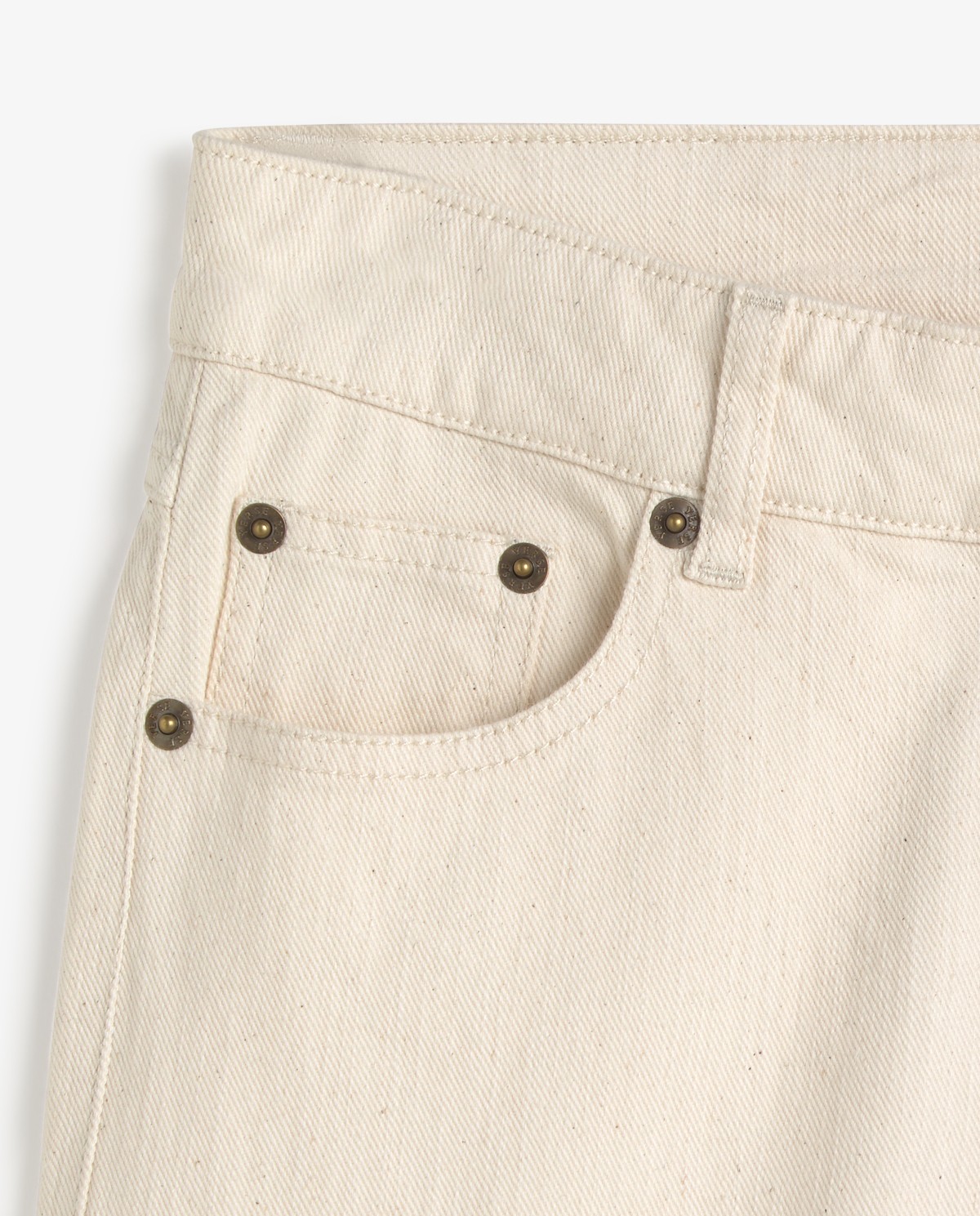 Vaquero wide leg en color crudo 8