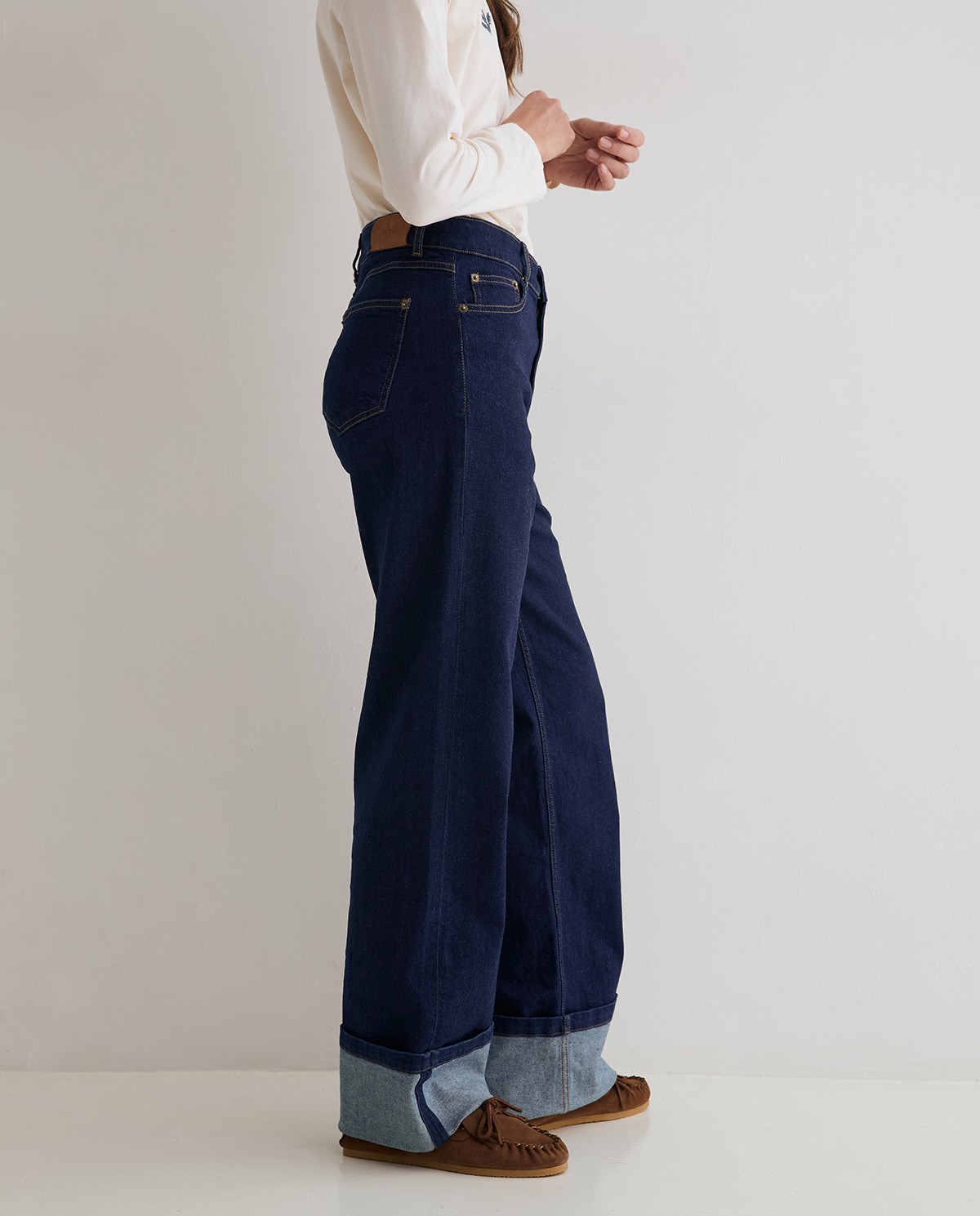 Vaquero wide leg en color índigo 4