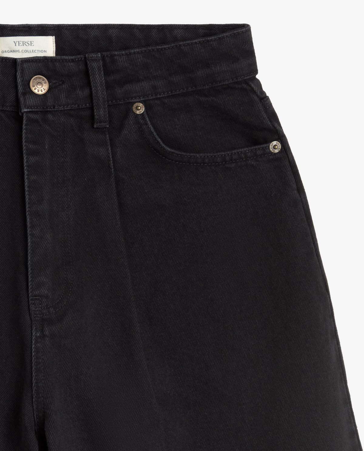 Pantalón denim barrel en color negro 7