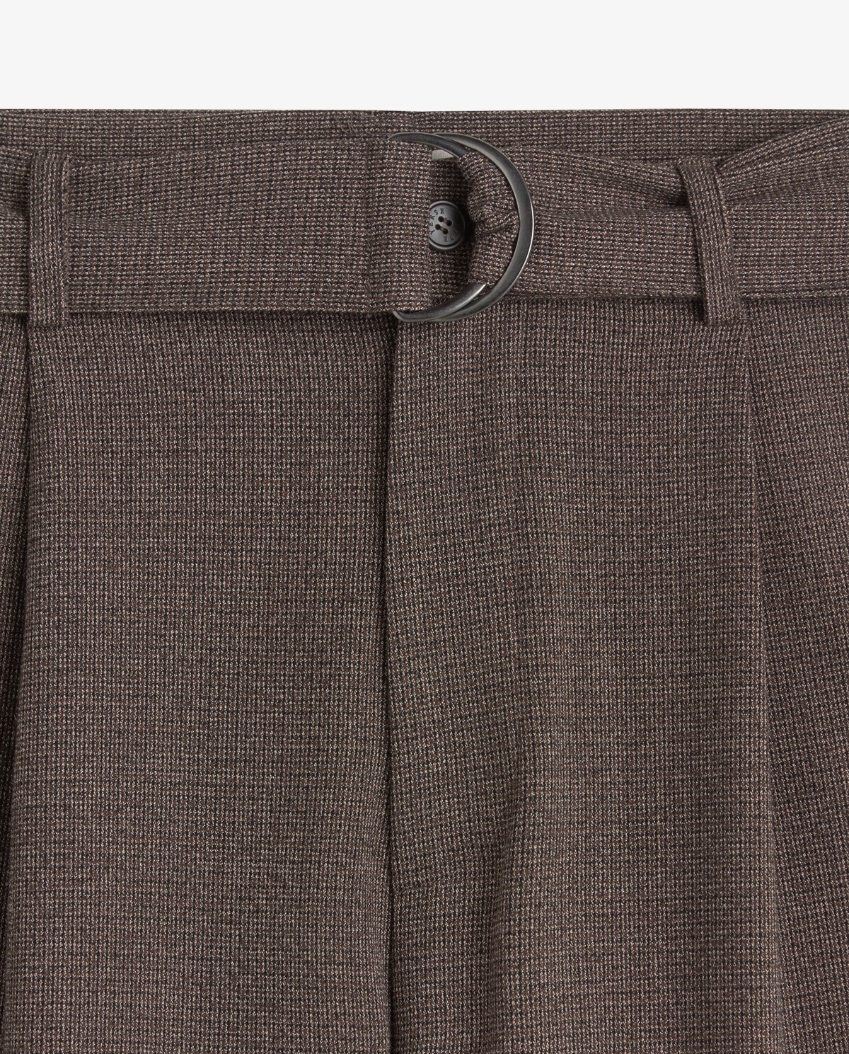 Pantalón cargo wide leg en tejido jacquard 7