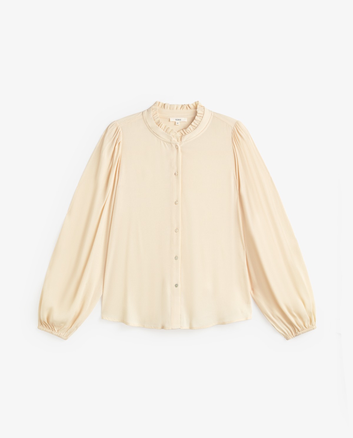 Camisa crudo con cuello de volantes 6