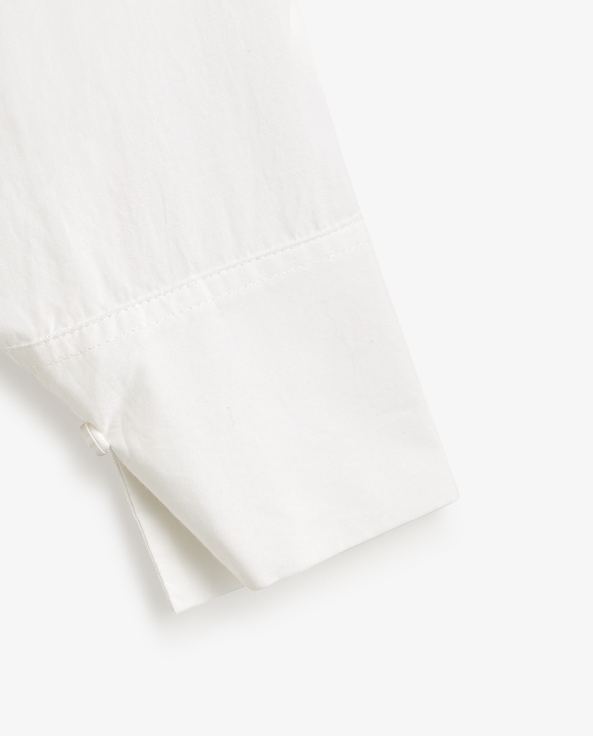 Camisa oversize de popelín en color blanco 10