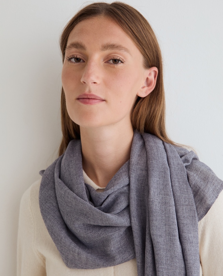 Foulard tacto suave en color azul