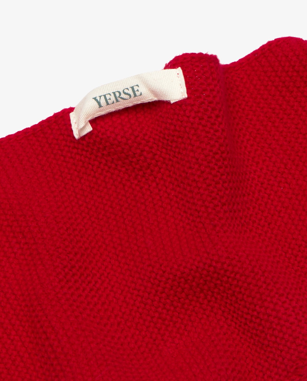 Bandana de punto en color rojo 2