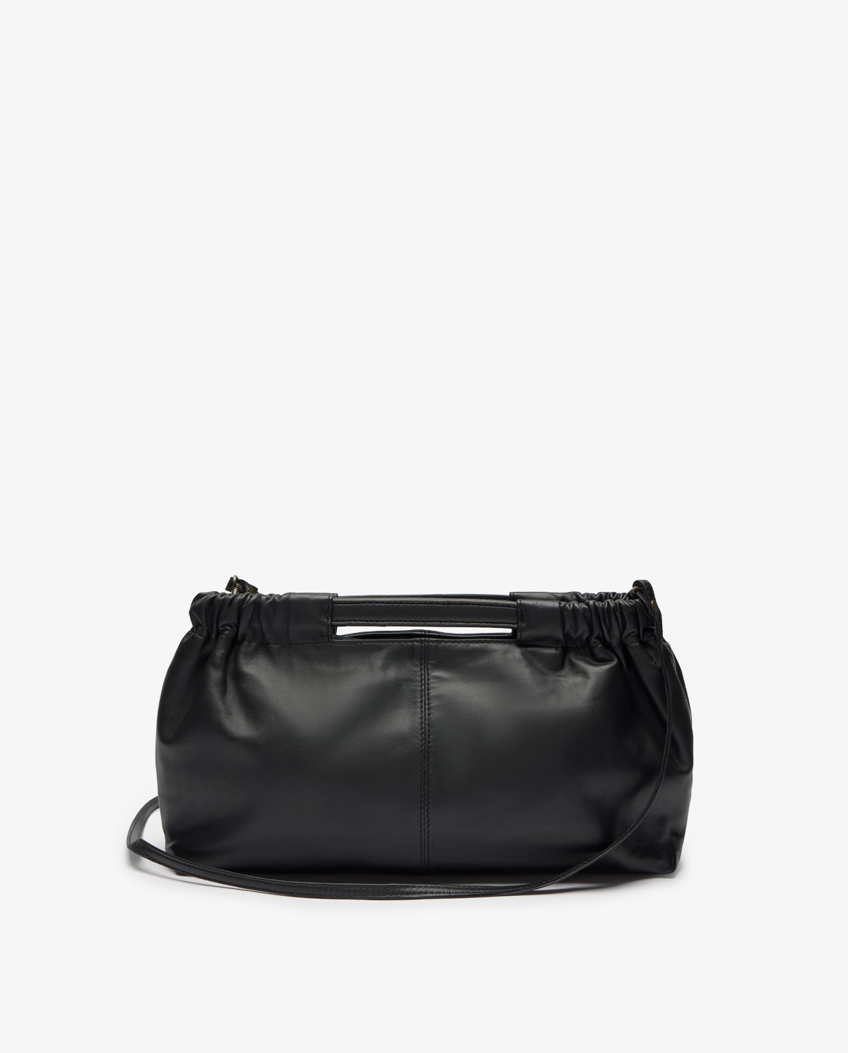 Bolso piel fruncido en color negro