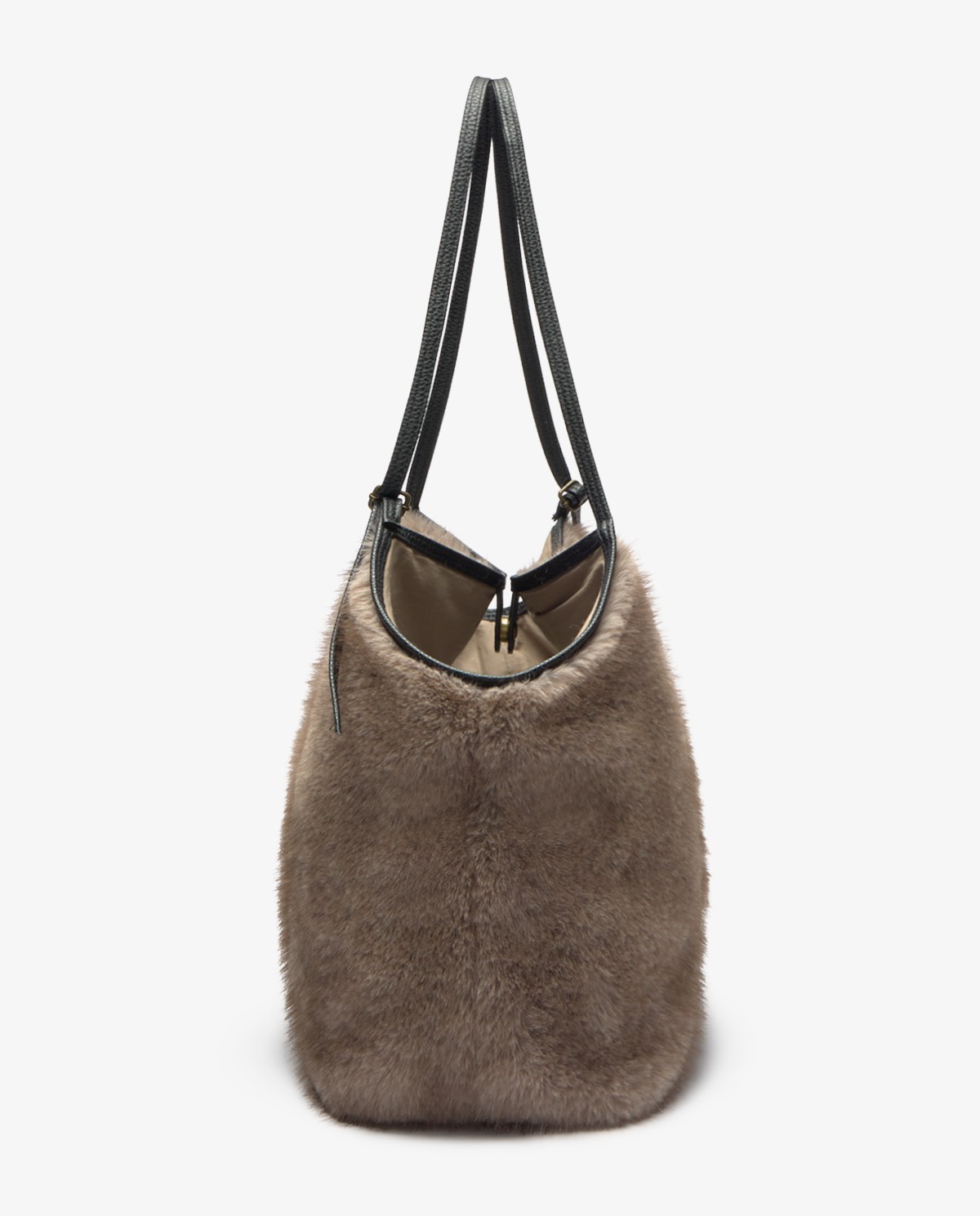 Bolso shopper efecto pelo visón 3