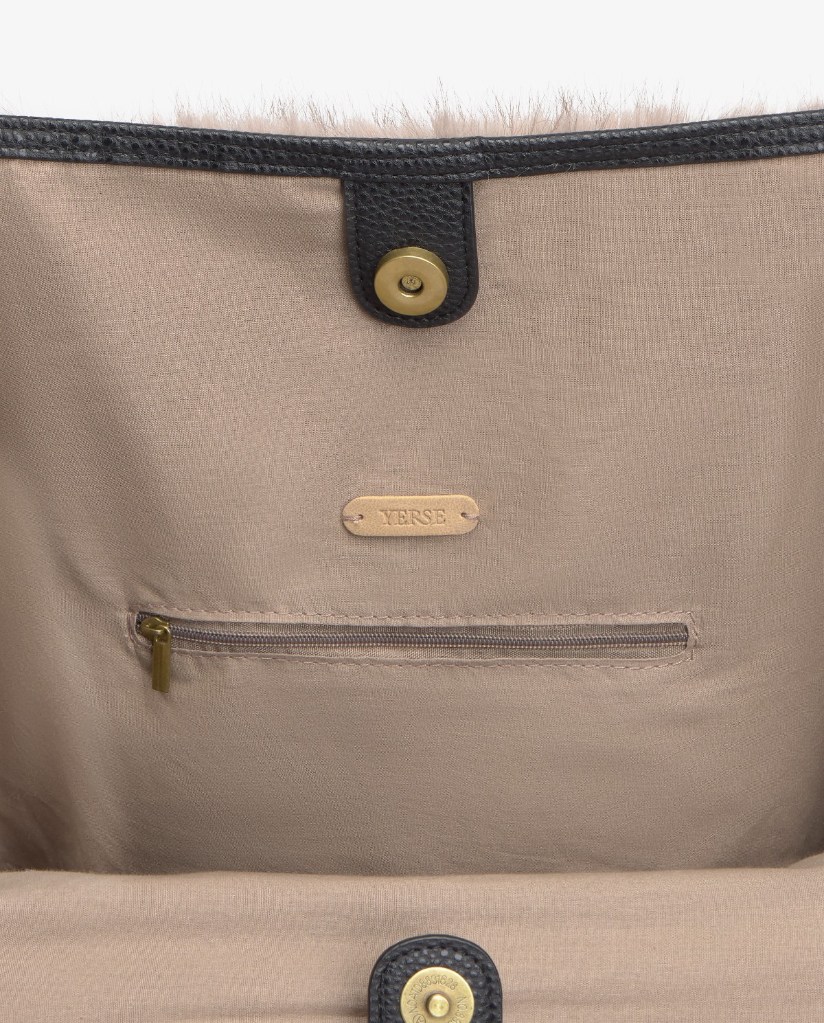 Bolso shopper efecto pelo visón 4