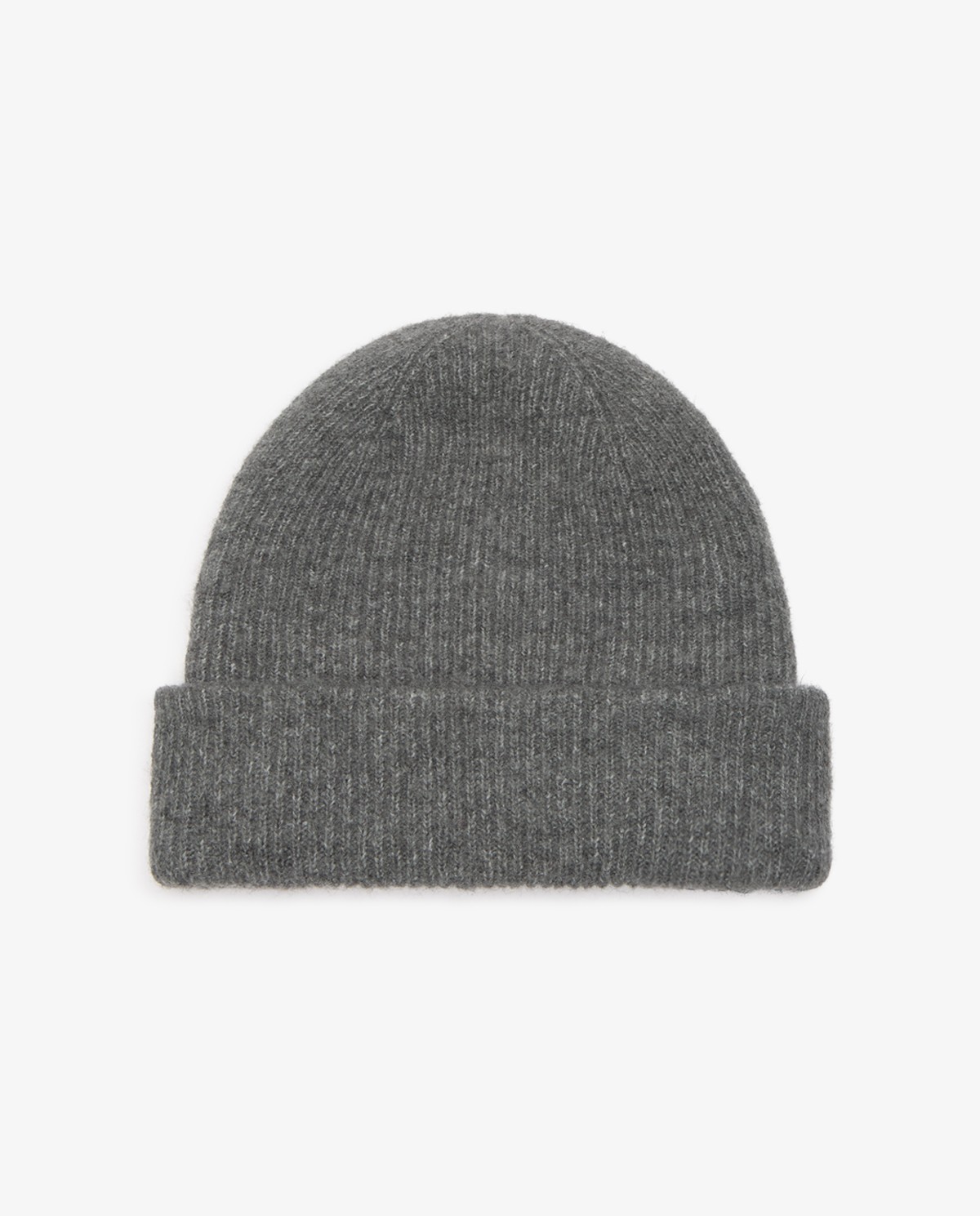 Bonnet beanie en maille gris 4