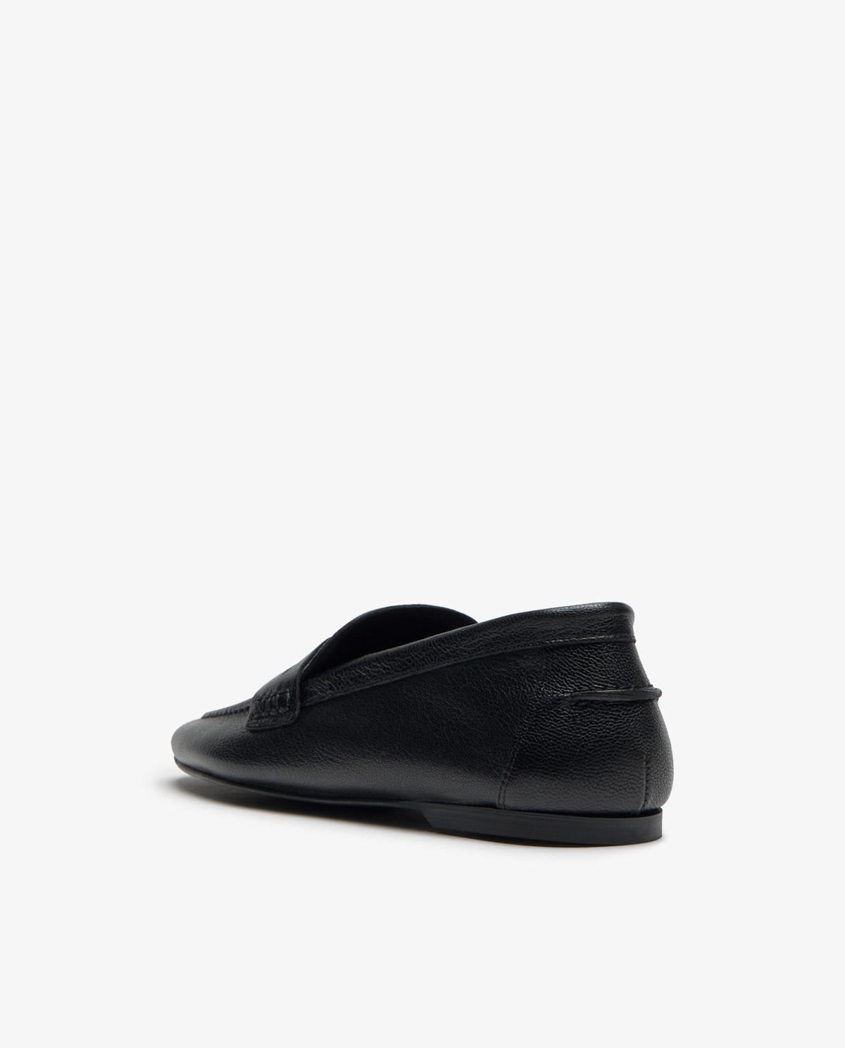 Mocasín de piel en color negro 4
