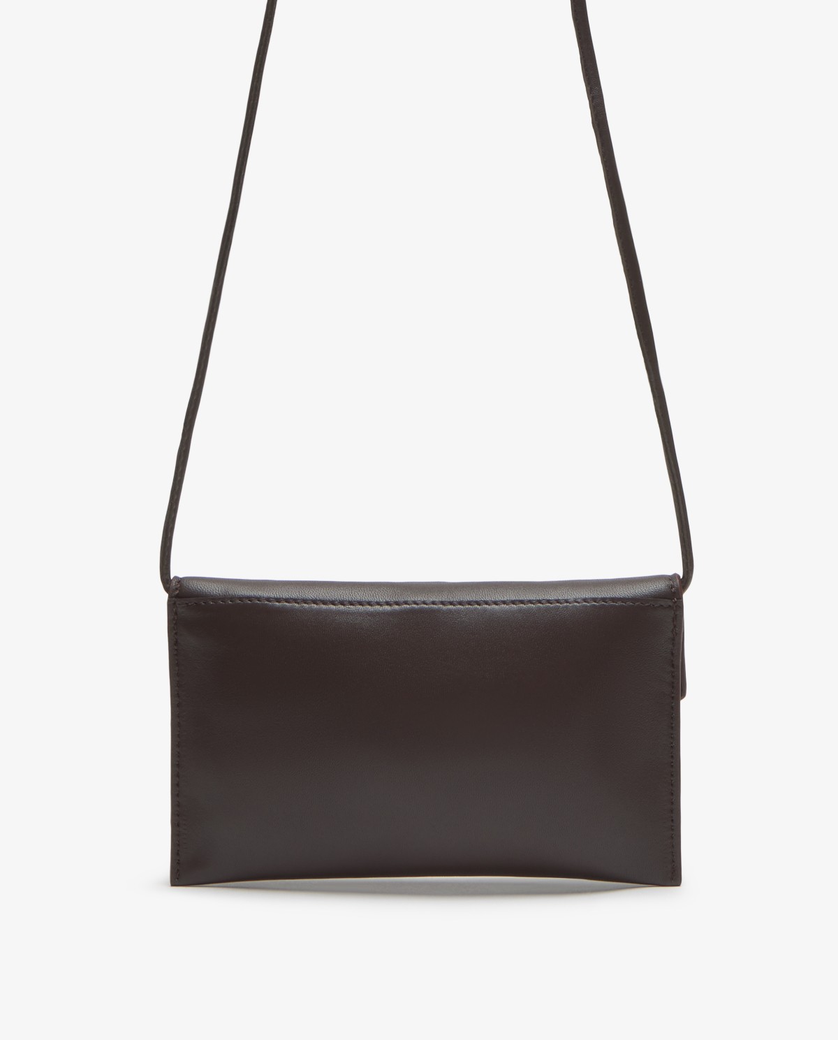 Bolso monedero de piel en color chocolate 2
