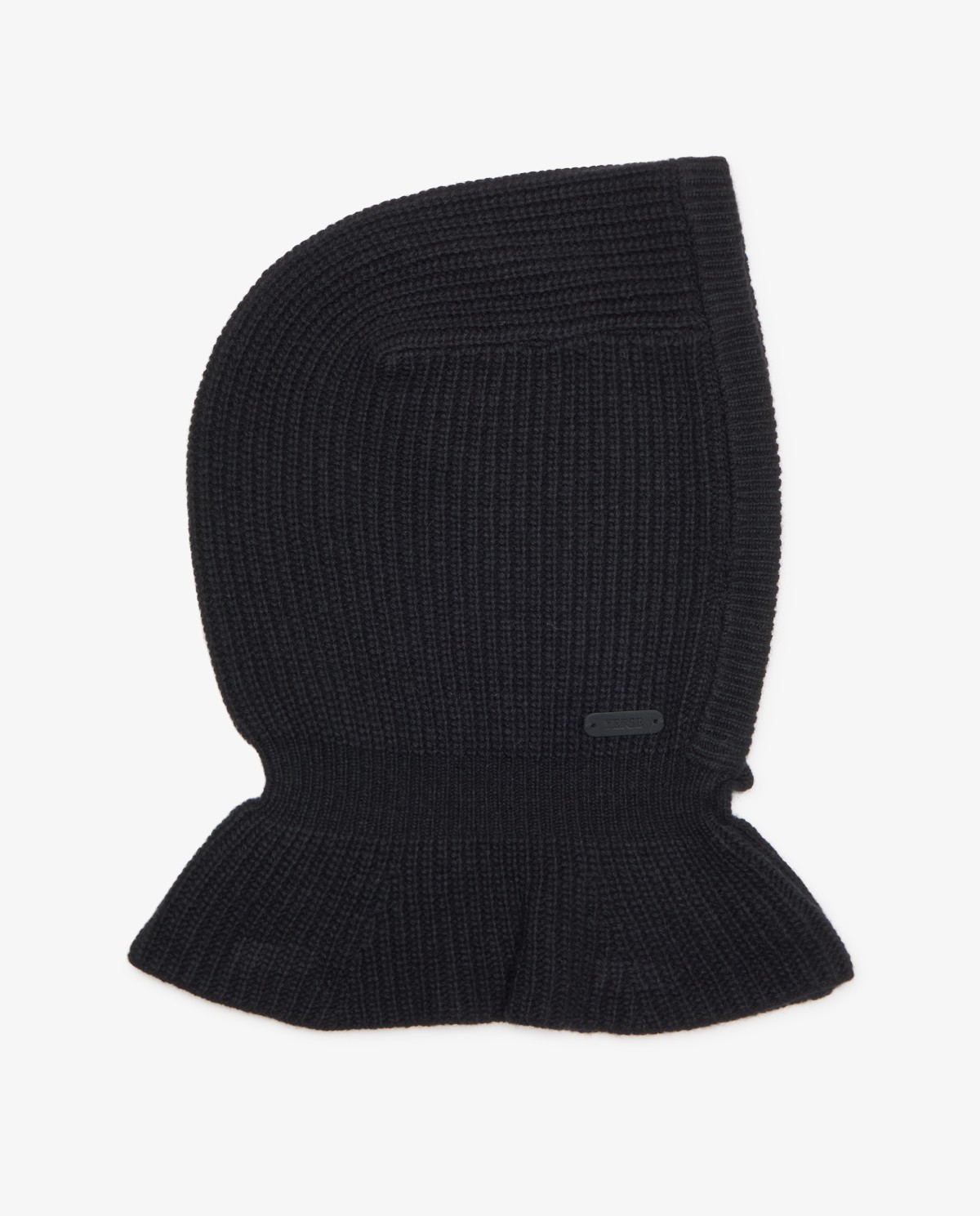 Balaclava de punt suau negre per a dona 2