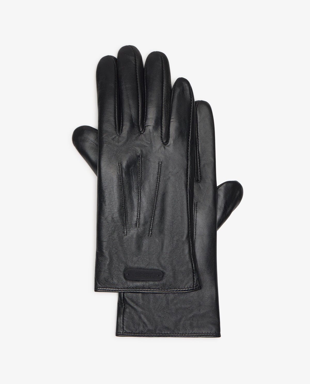 Guants de pell d’ovella negres per a dona