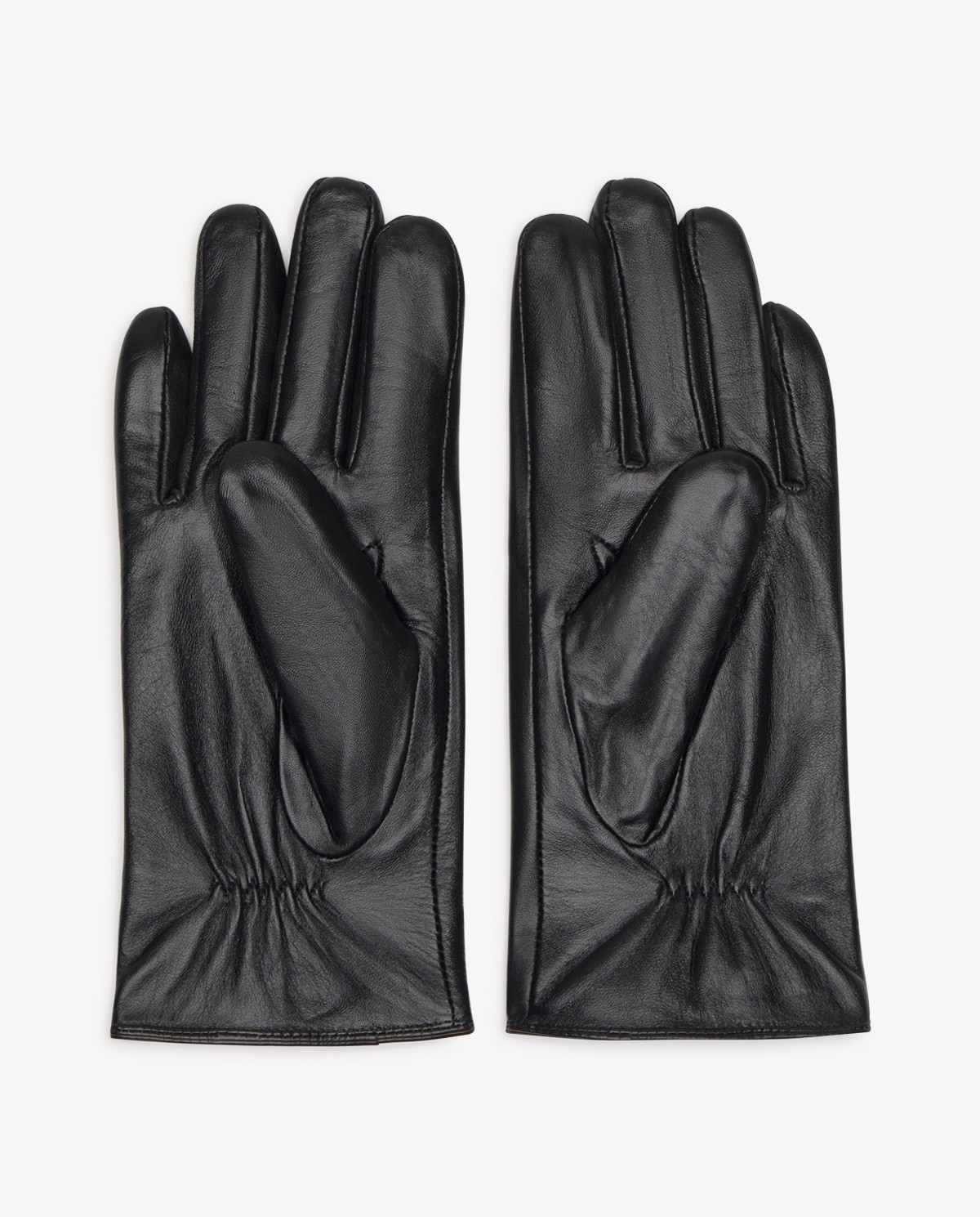 Guants de pell d’ovella negres per a dona 1