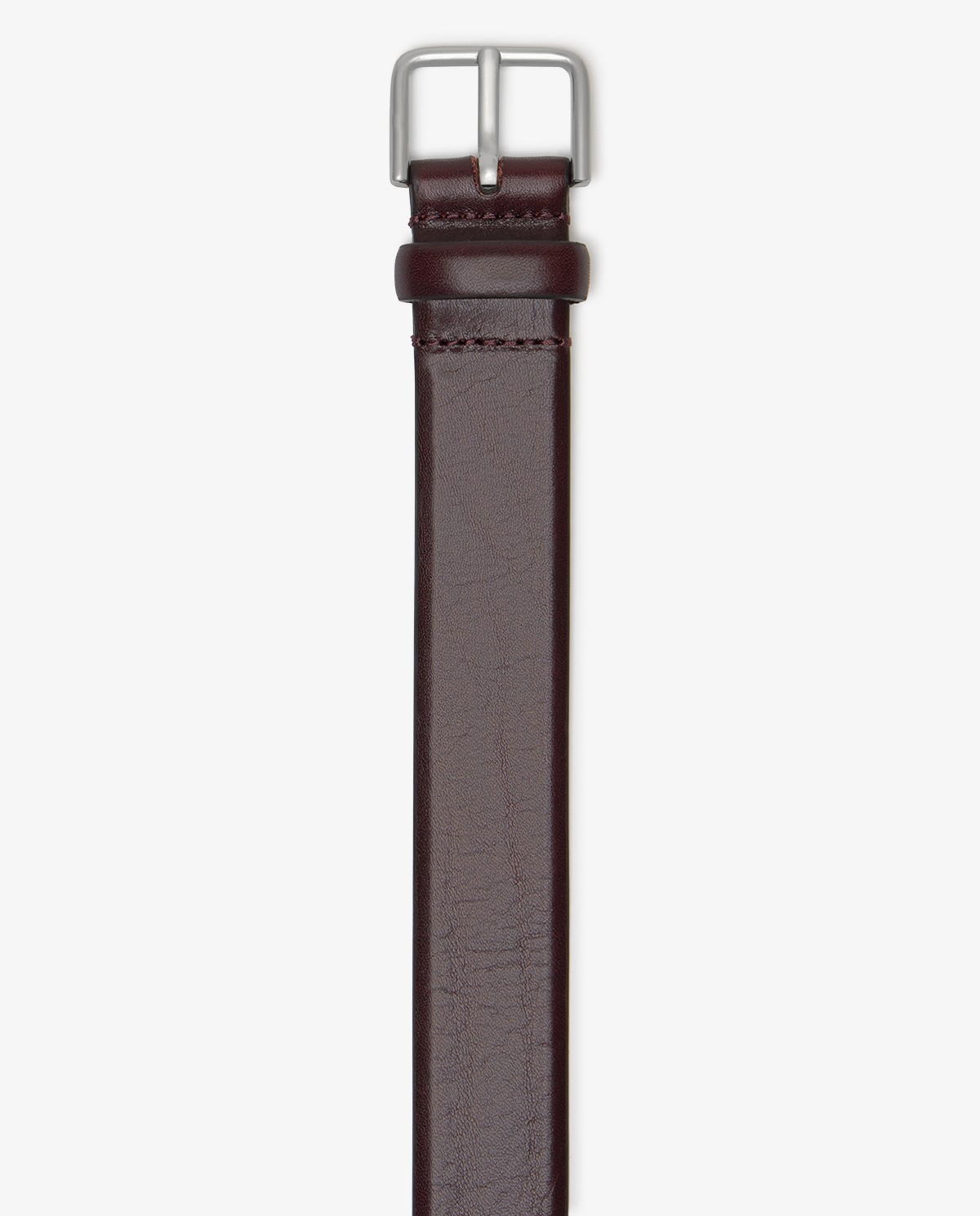 Cinturón de piel en color marrón oscuro 1