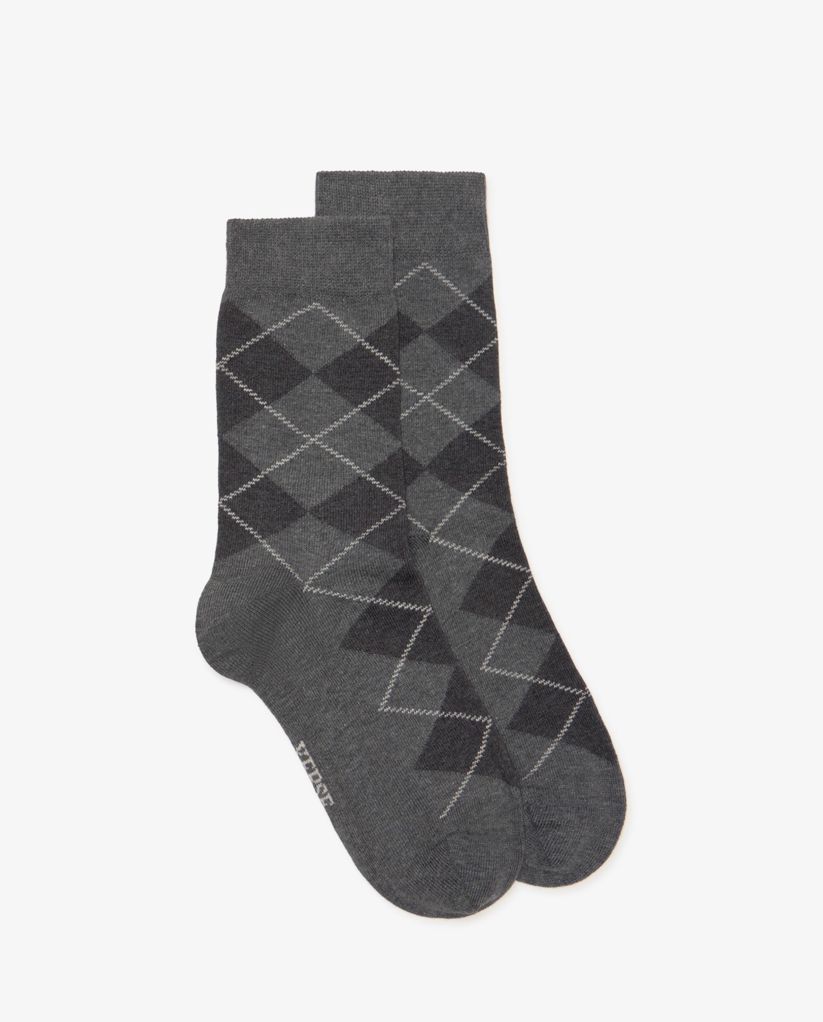 Calcetines de rombos en gris
