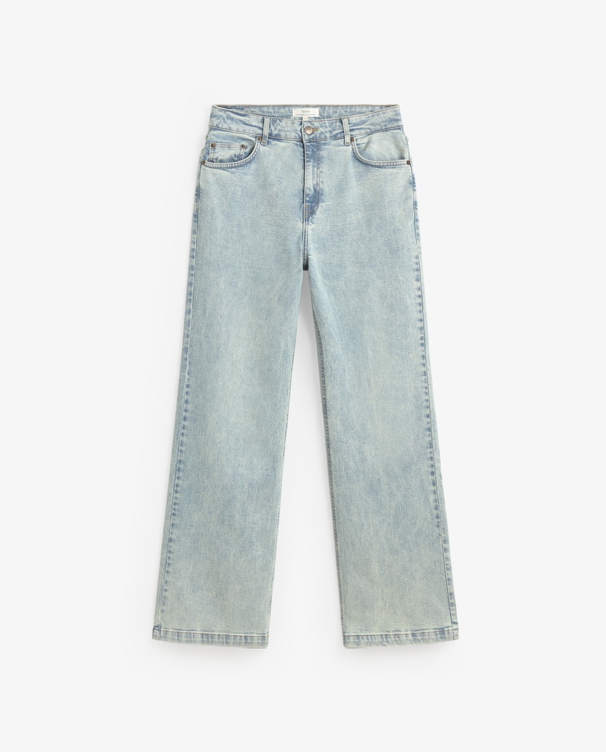 Wide straight jeans in light blue 3